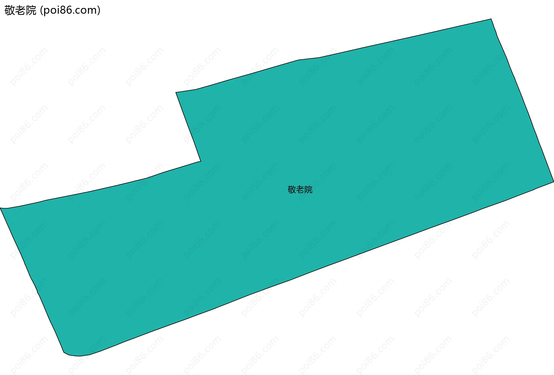 敬老院边界地图