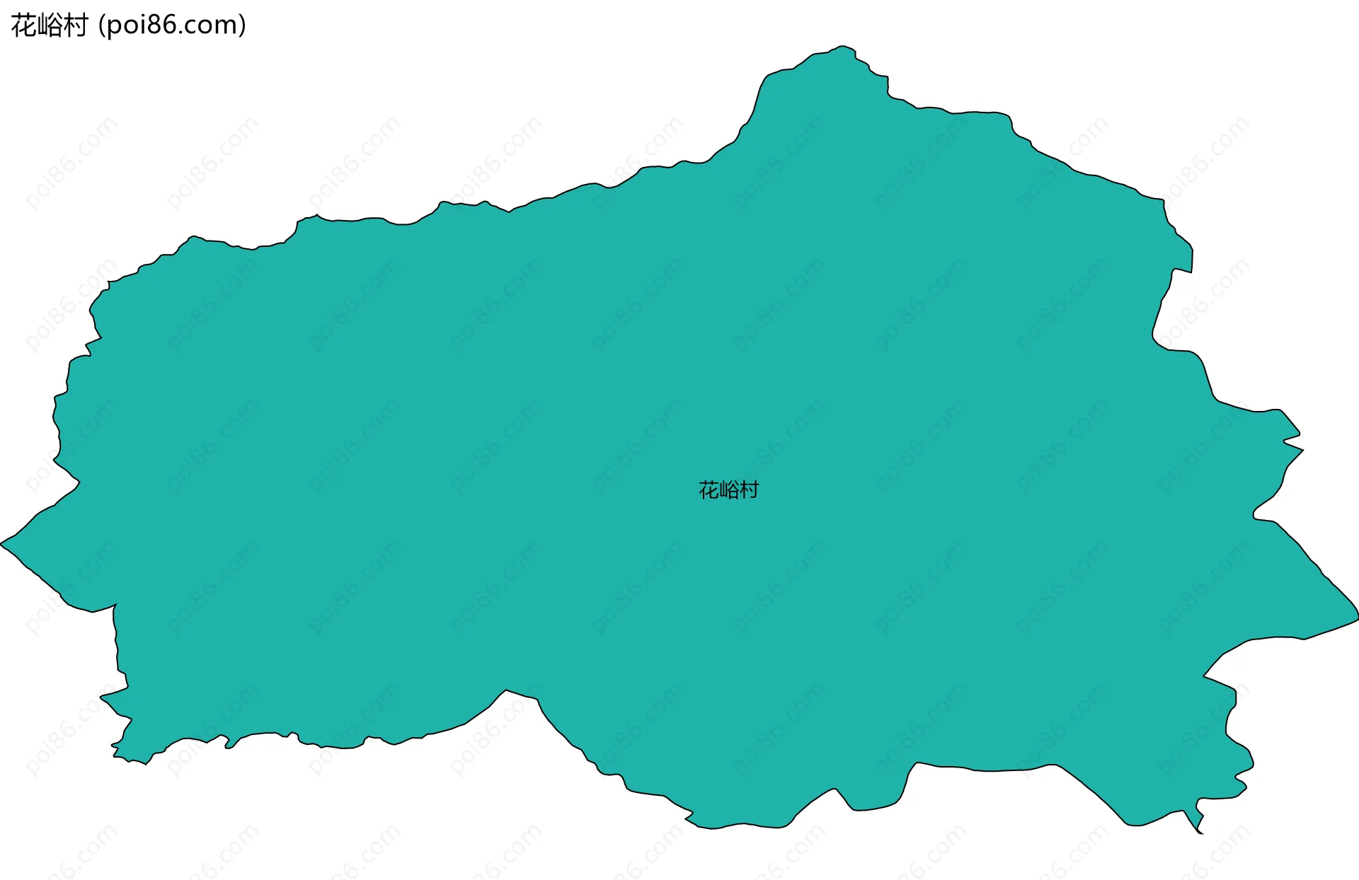 花峪村边界地图