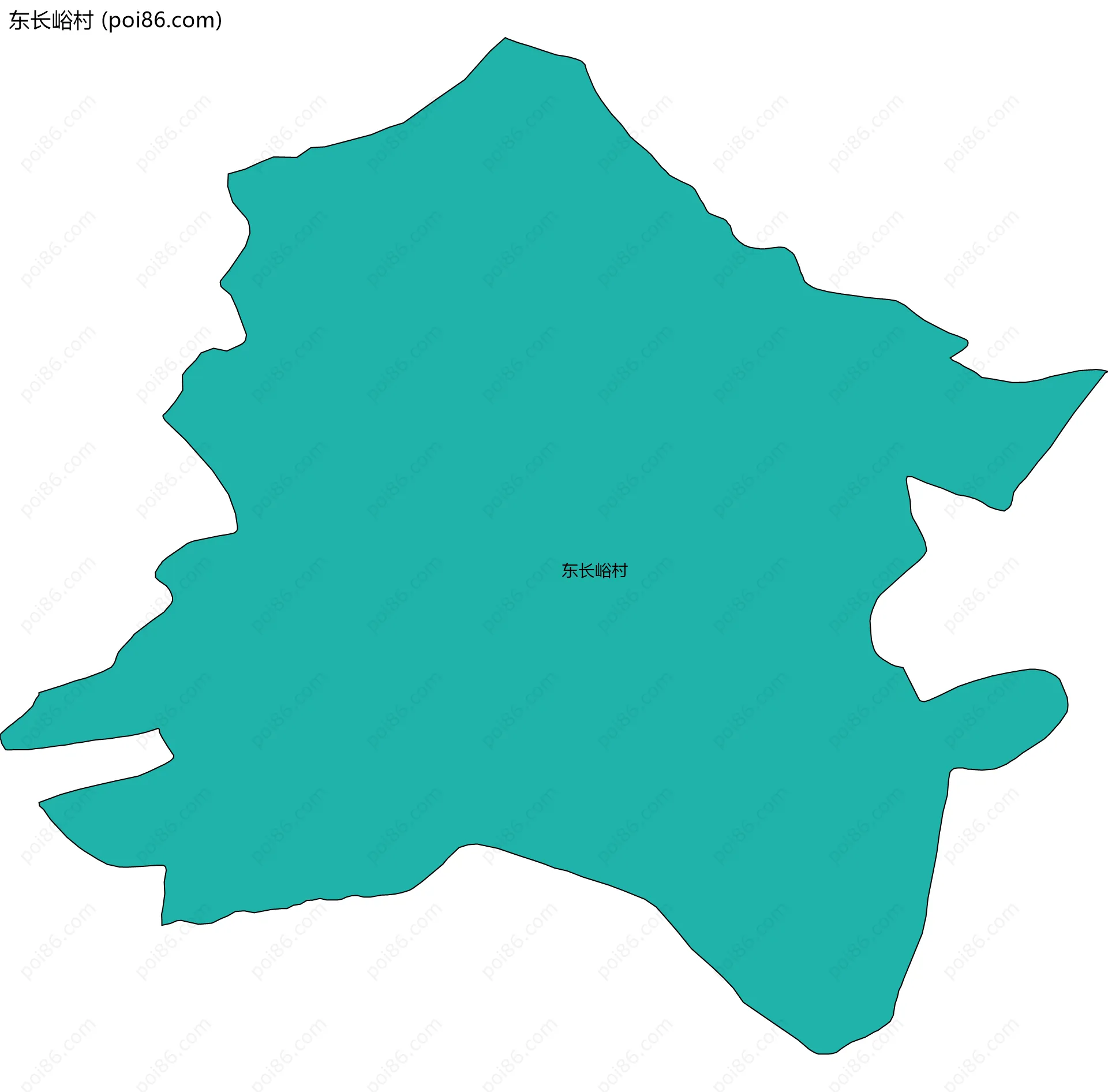 东长峪村边界地图