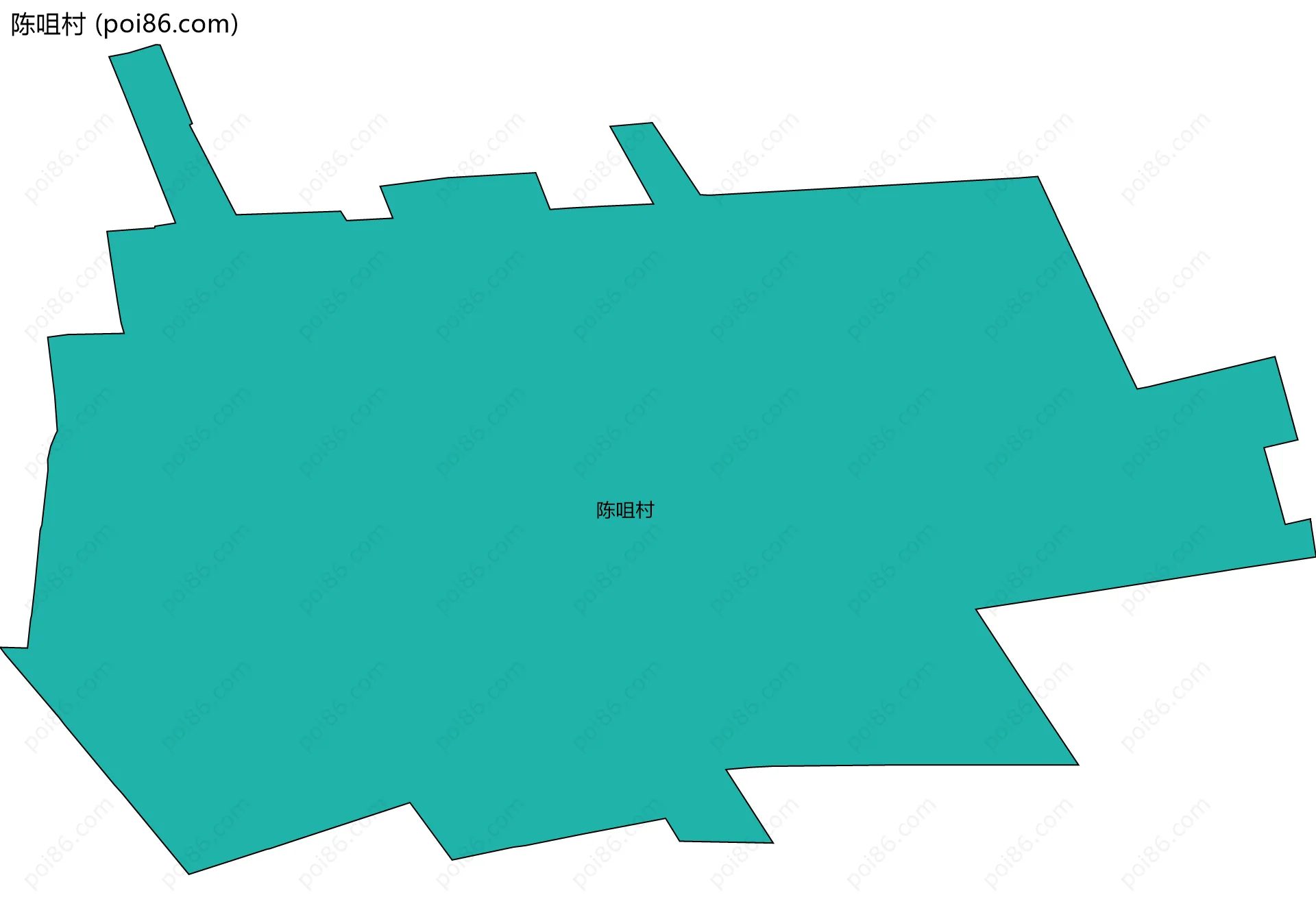 陈咀村边界地图