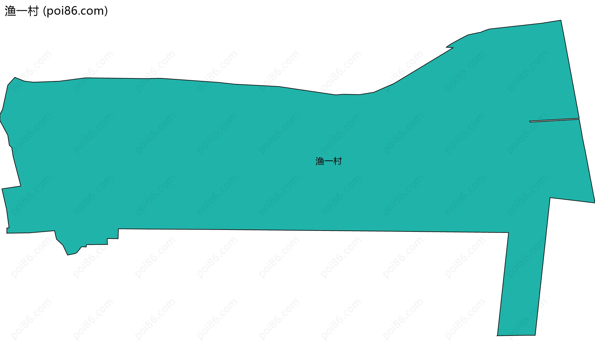 渔一村边界地图