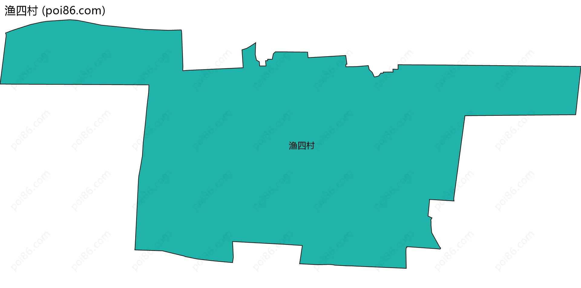 渔四村边界地图