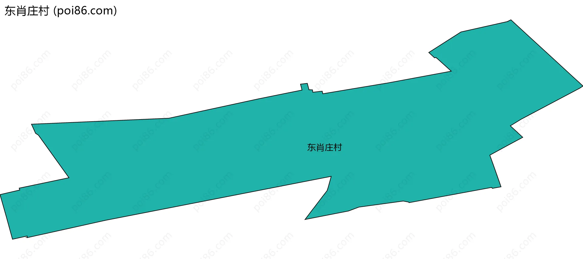 东肖庄村边界地图