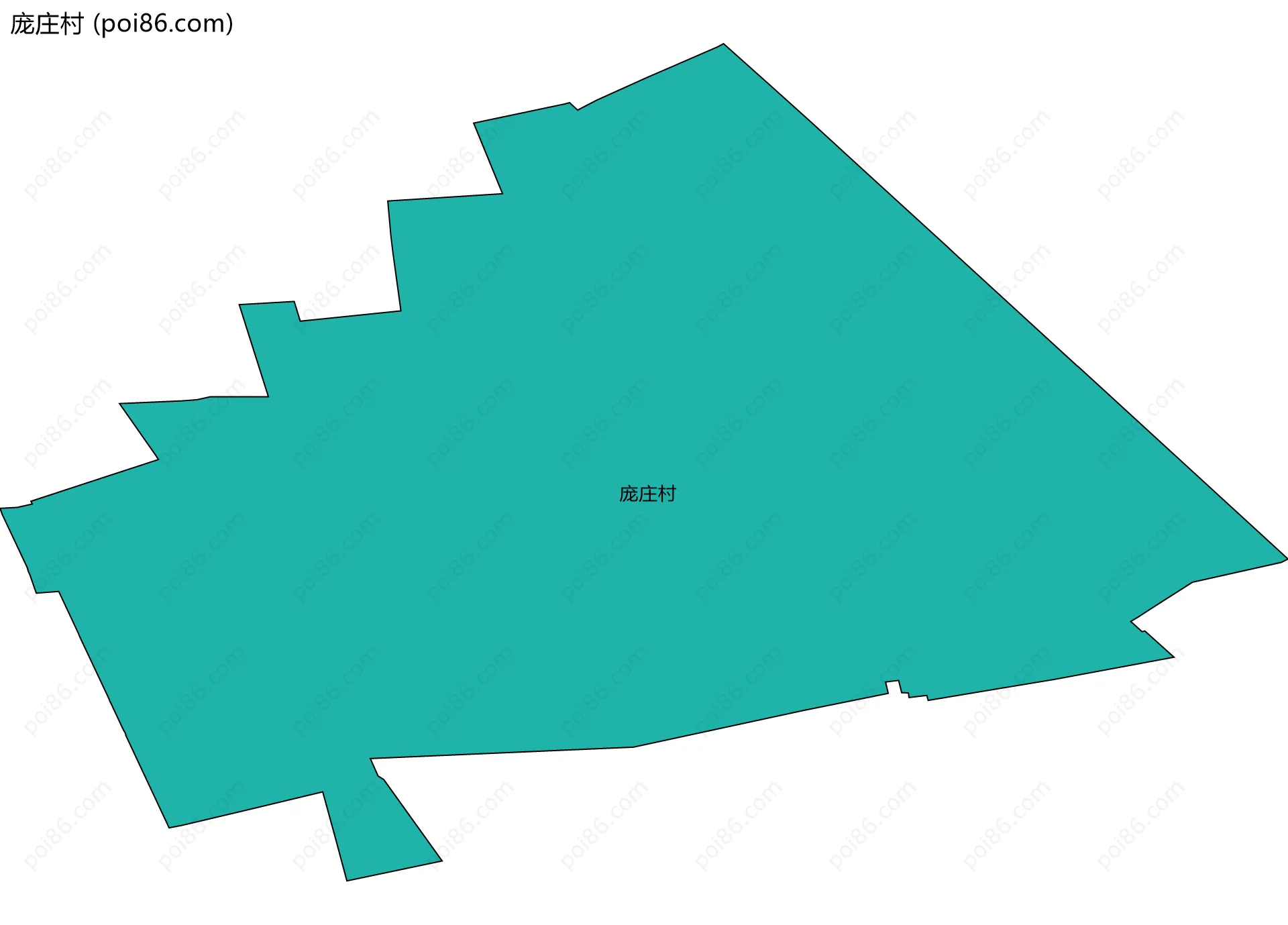 庞庄村边界地图