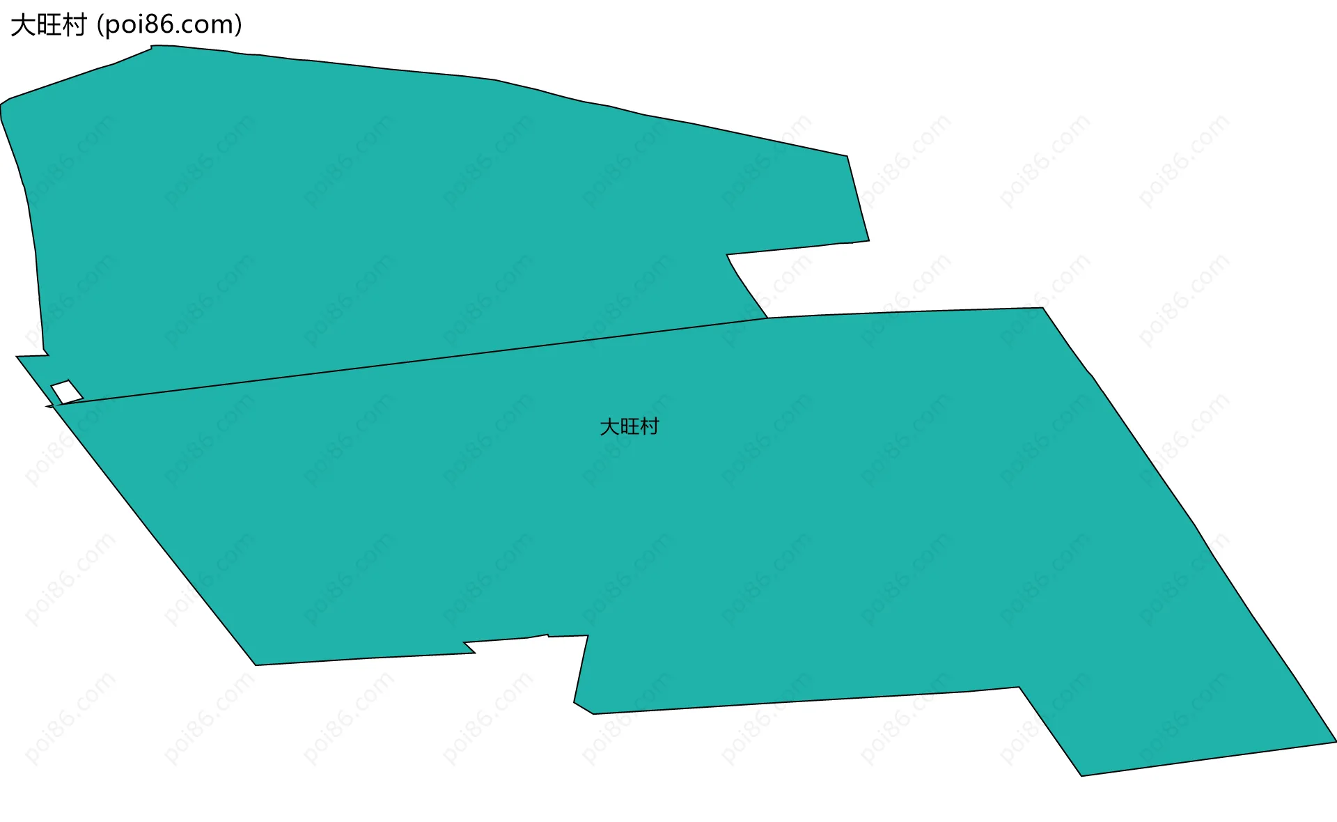 大旺村边界地图