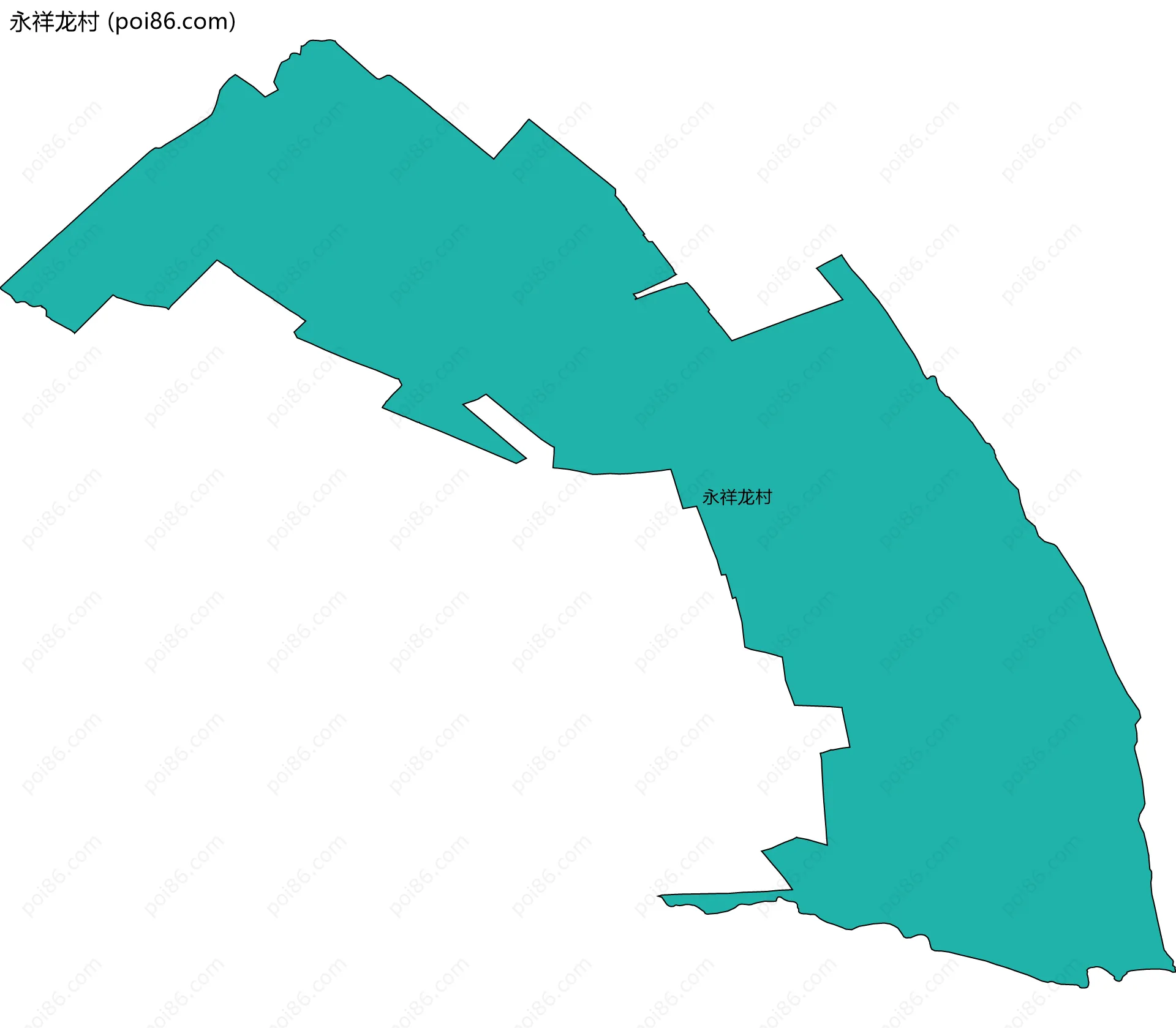 永祥龙村边界地图