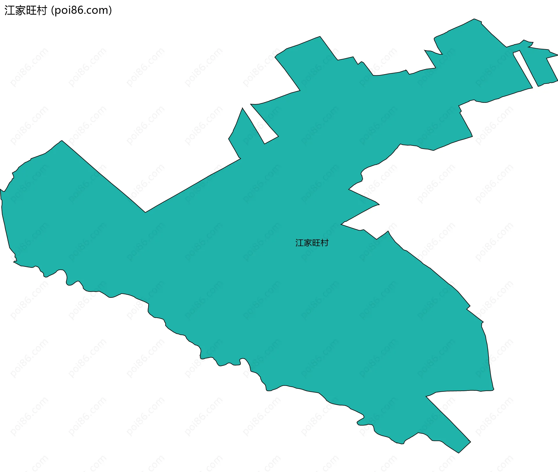 江家旺村边界地图