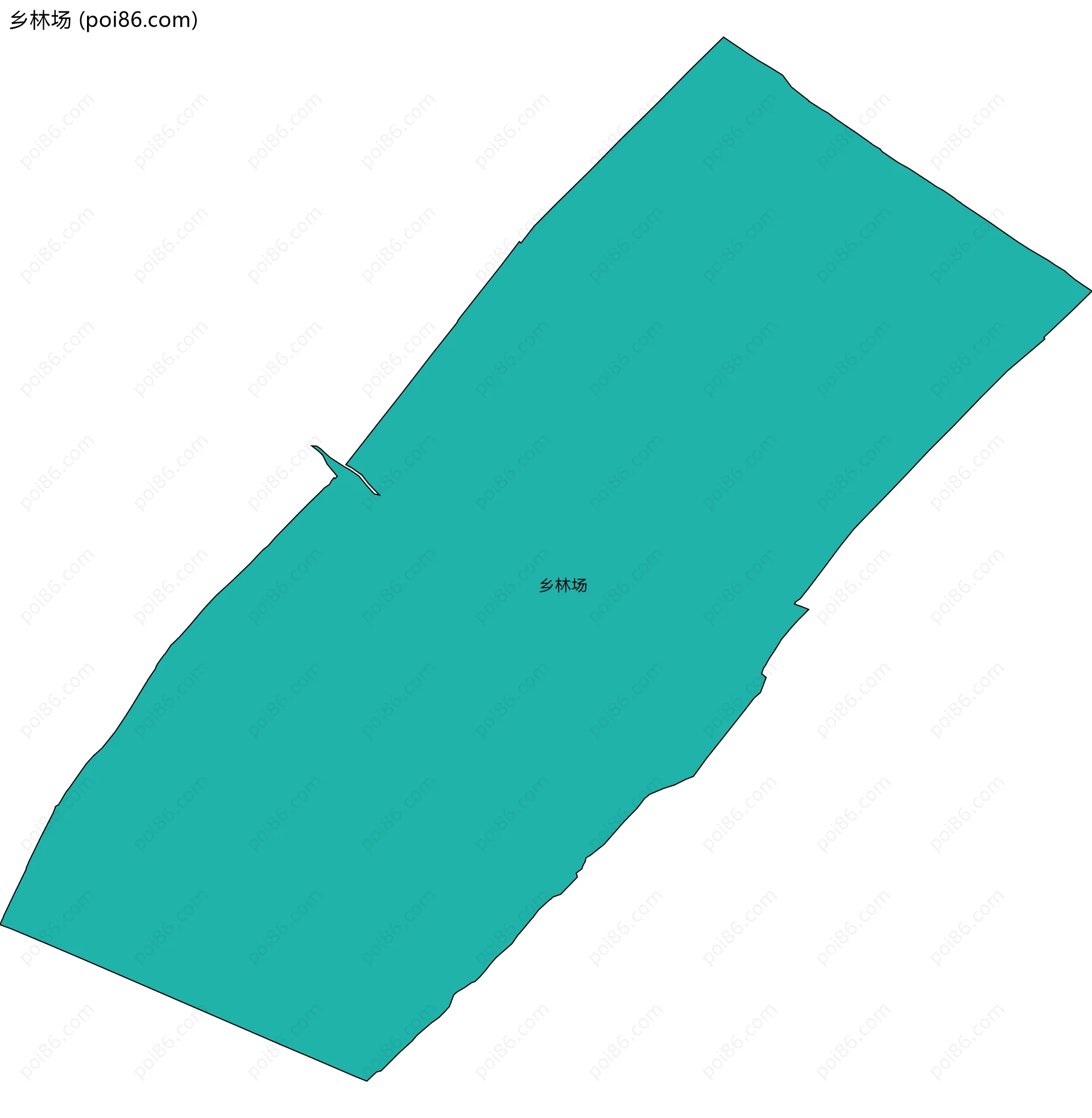 乡林场边界地图