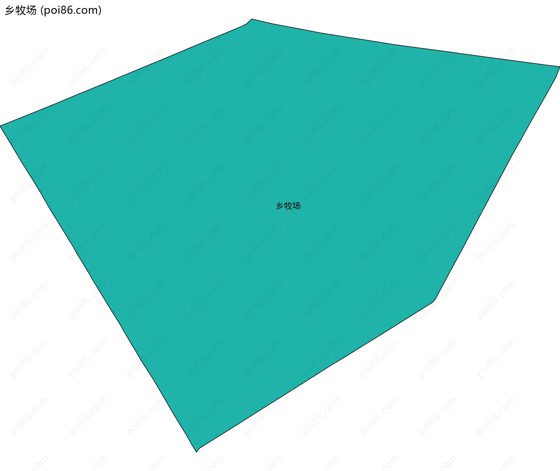 乡牧场边界地图