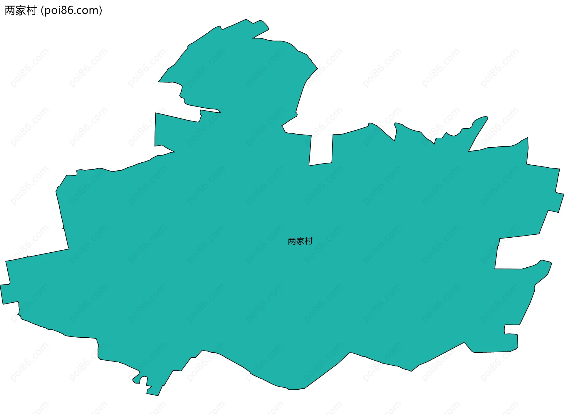 两家村边界地图