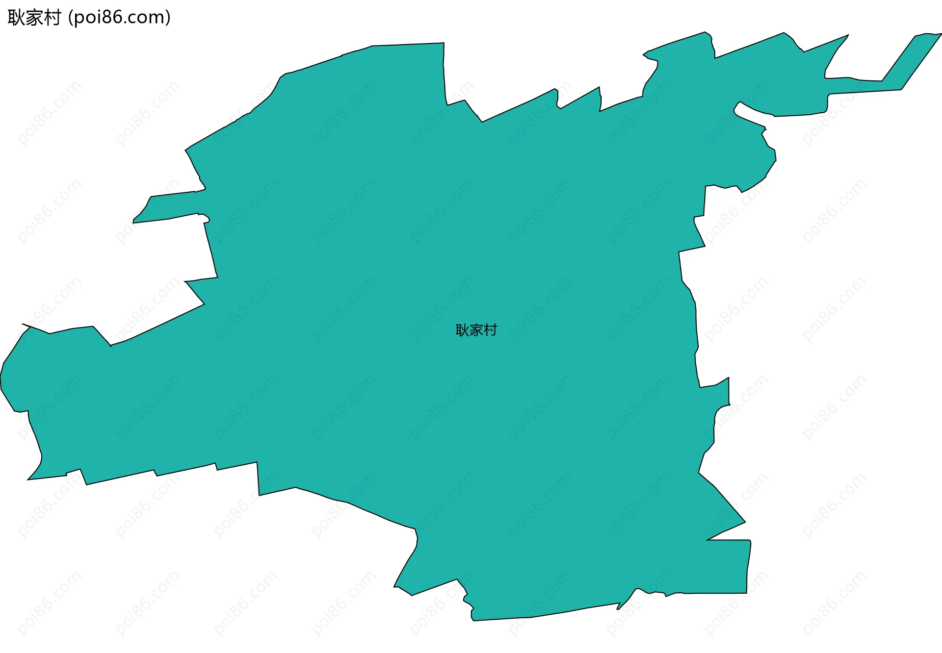 耿家村边界地图