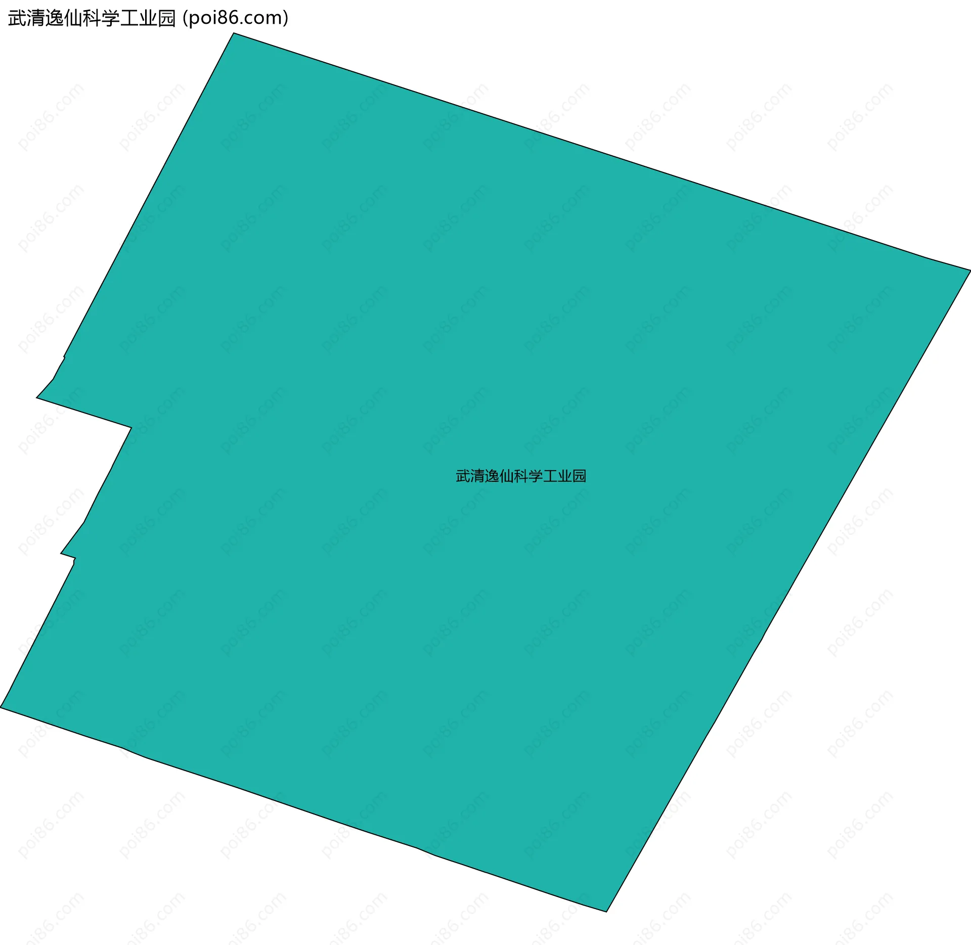 武清逸仙科学工业园边界地图