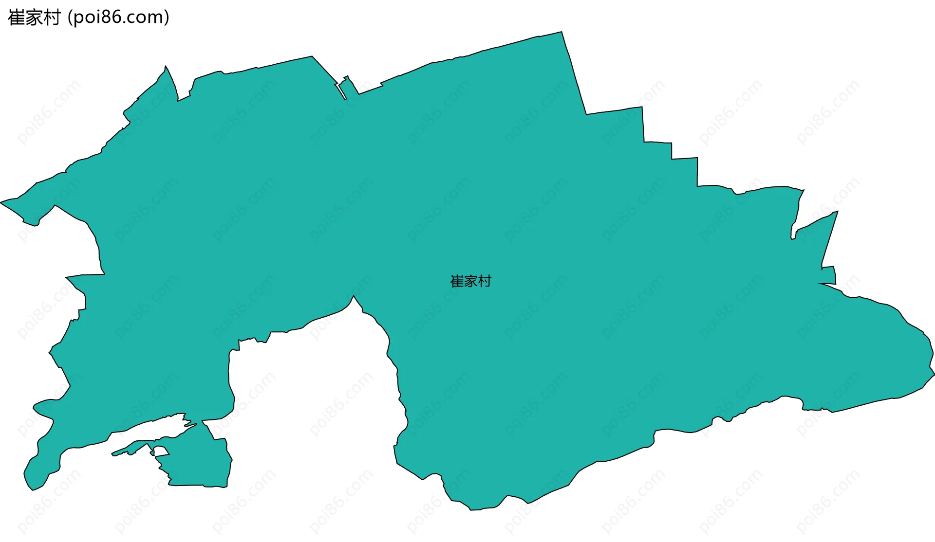 崔家村边界地图