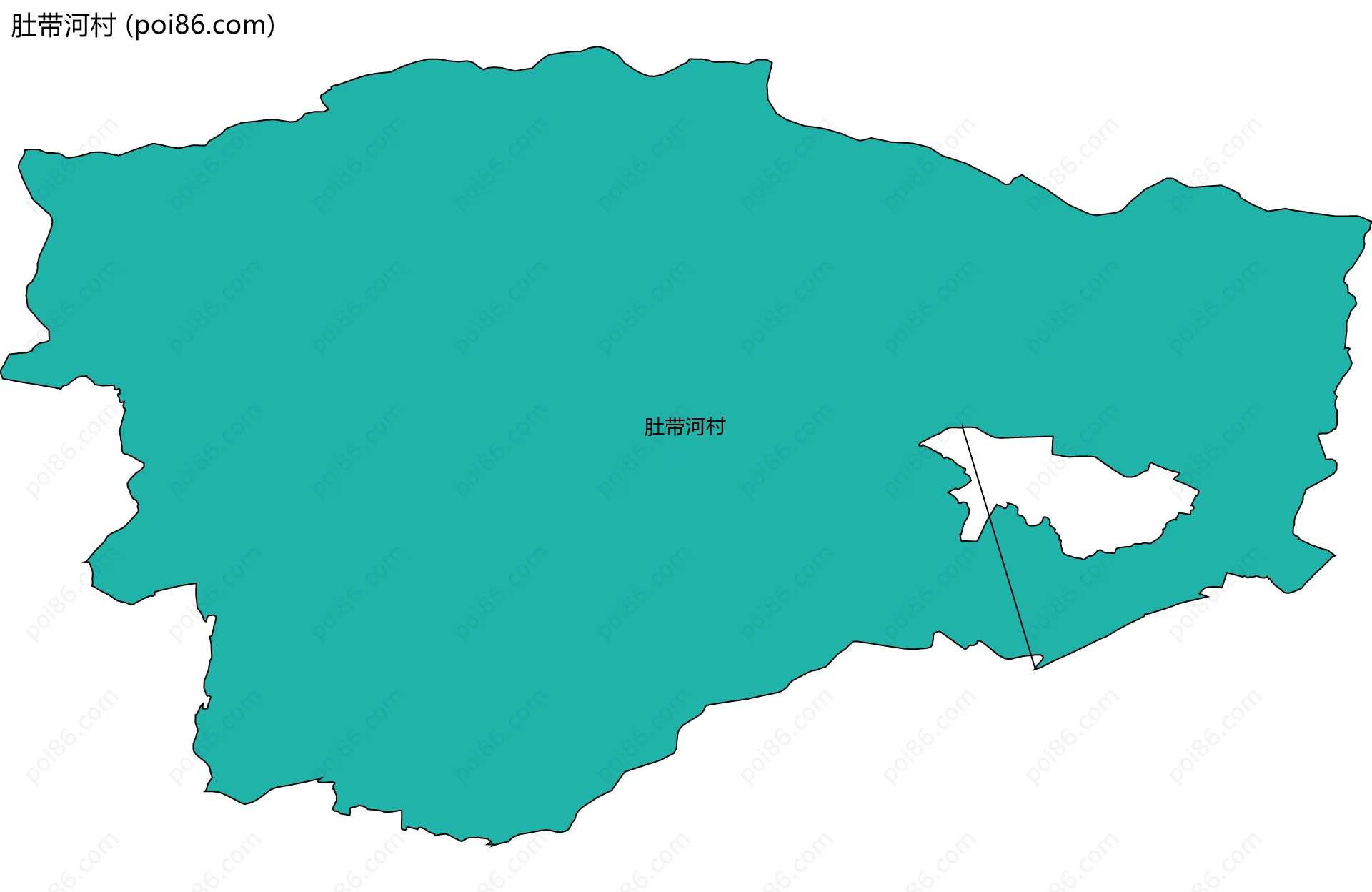 肚带河村边界地图