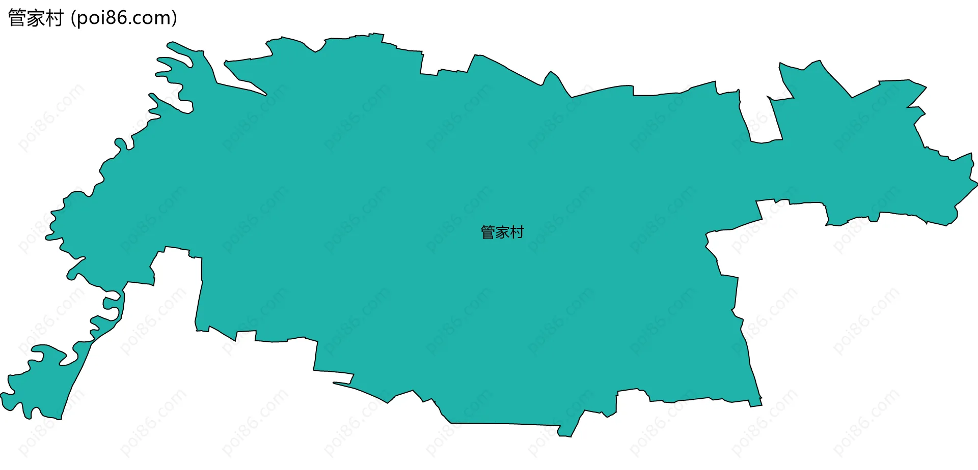 管家村边界地图