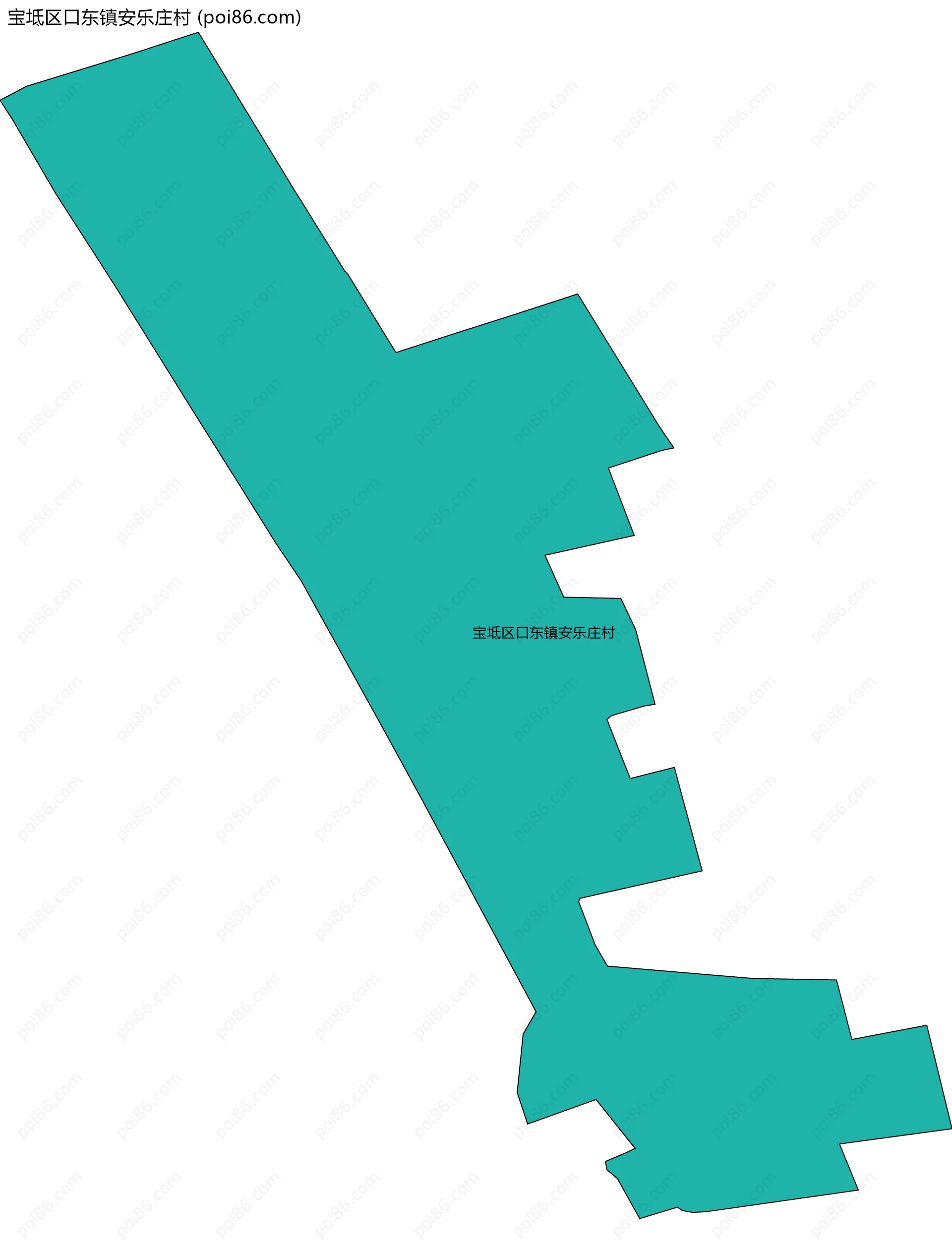 宝坻区口东镇安乐庄村边界地图
