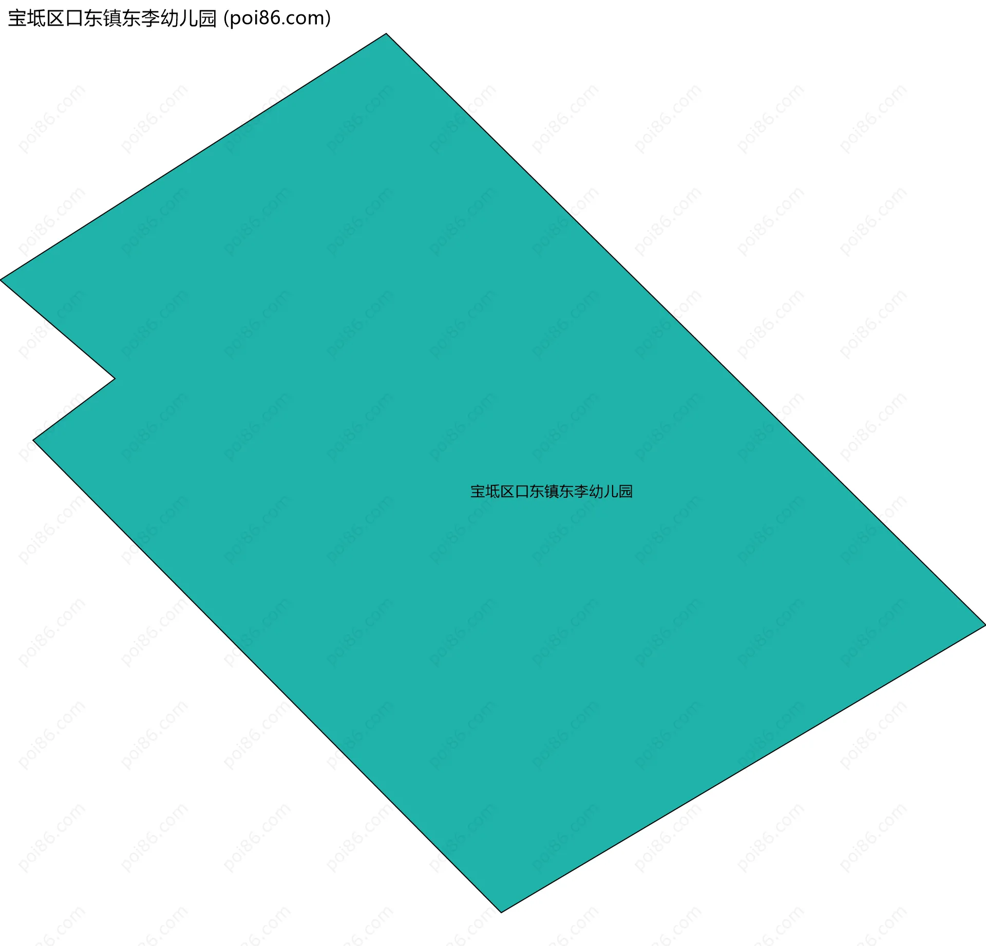 宝坻区口东镇东李幼儿园边界地图