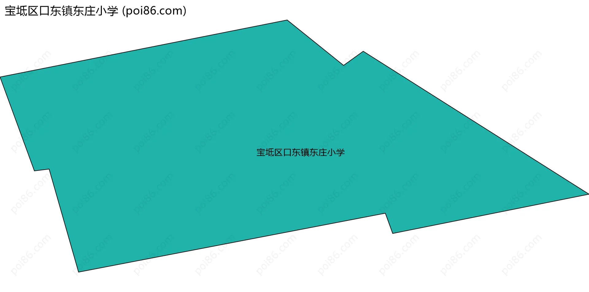 宝坻区口东镇东庄小学边界地图