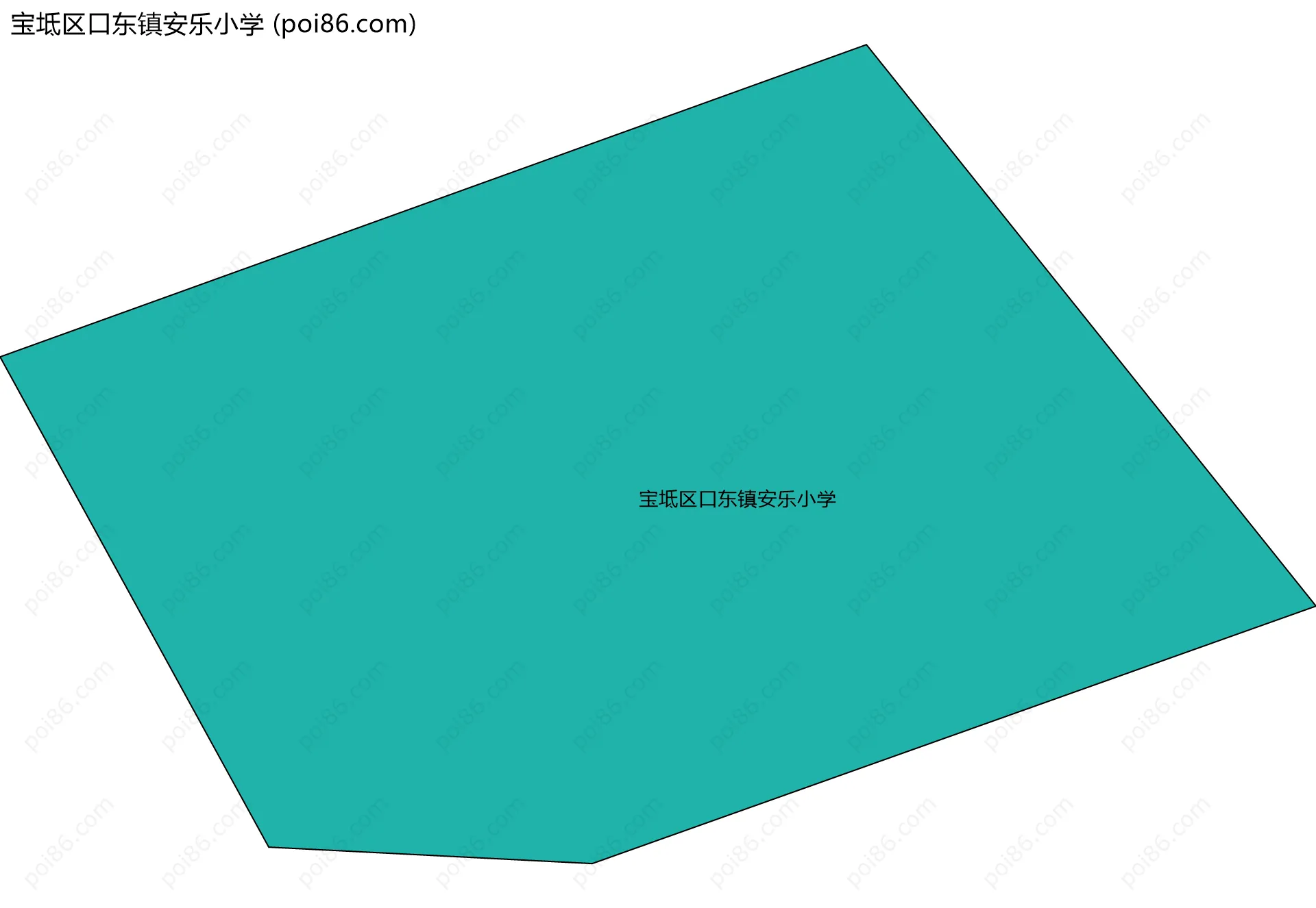 宝坻区口东镇安乐小学边界地图