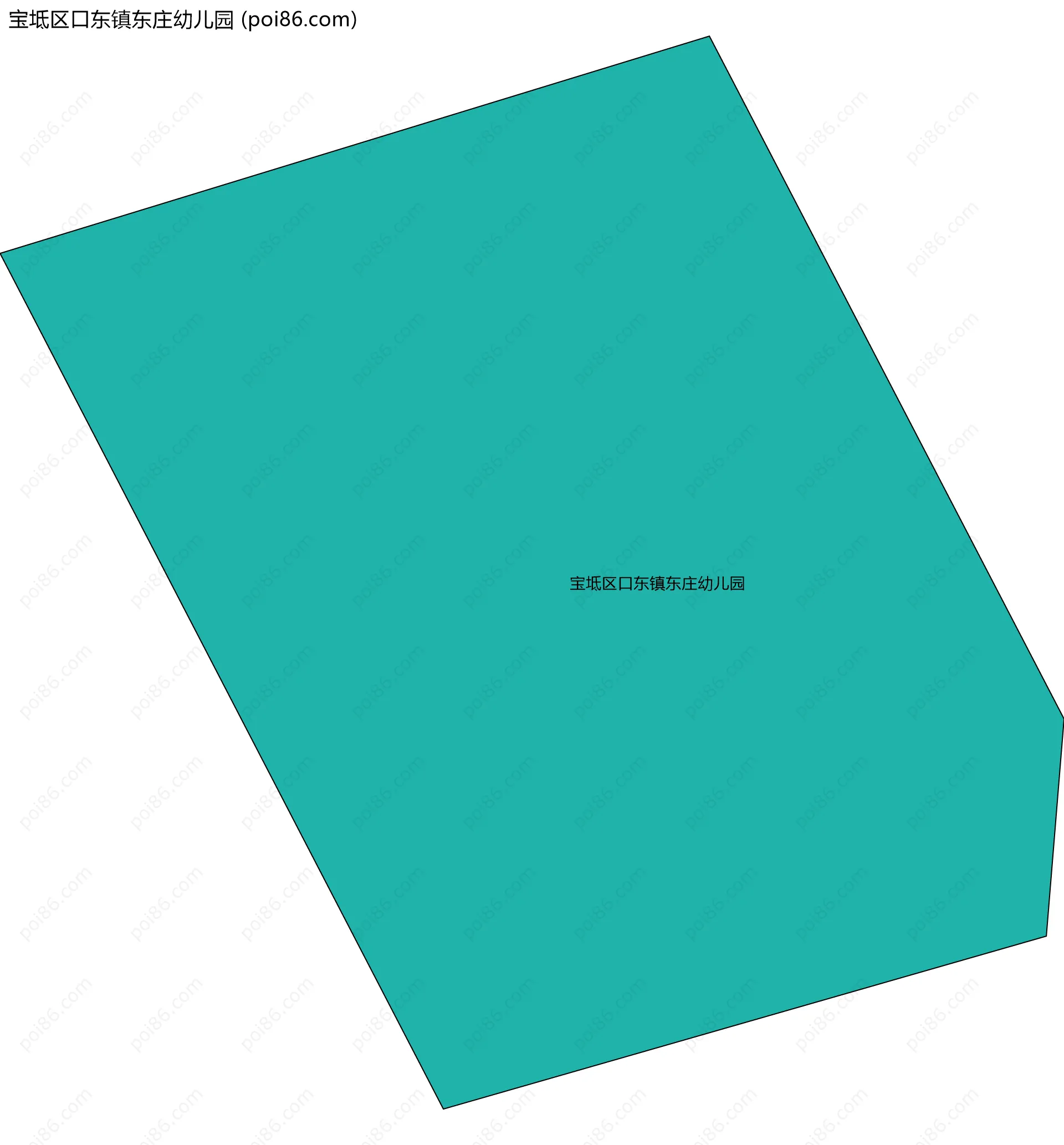 宝坻区口东镇东庄幼儿园边界地图