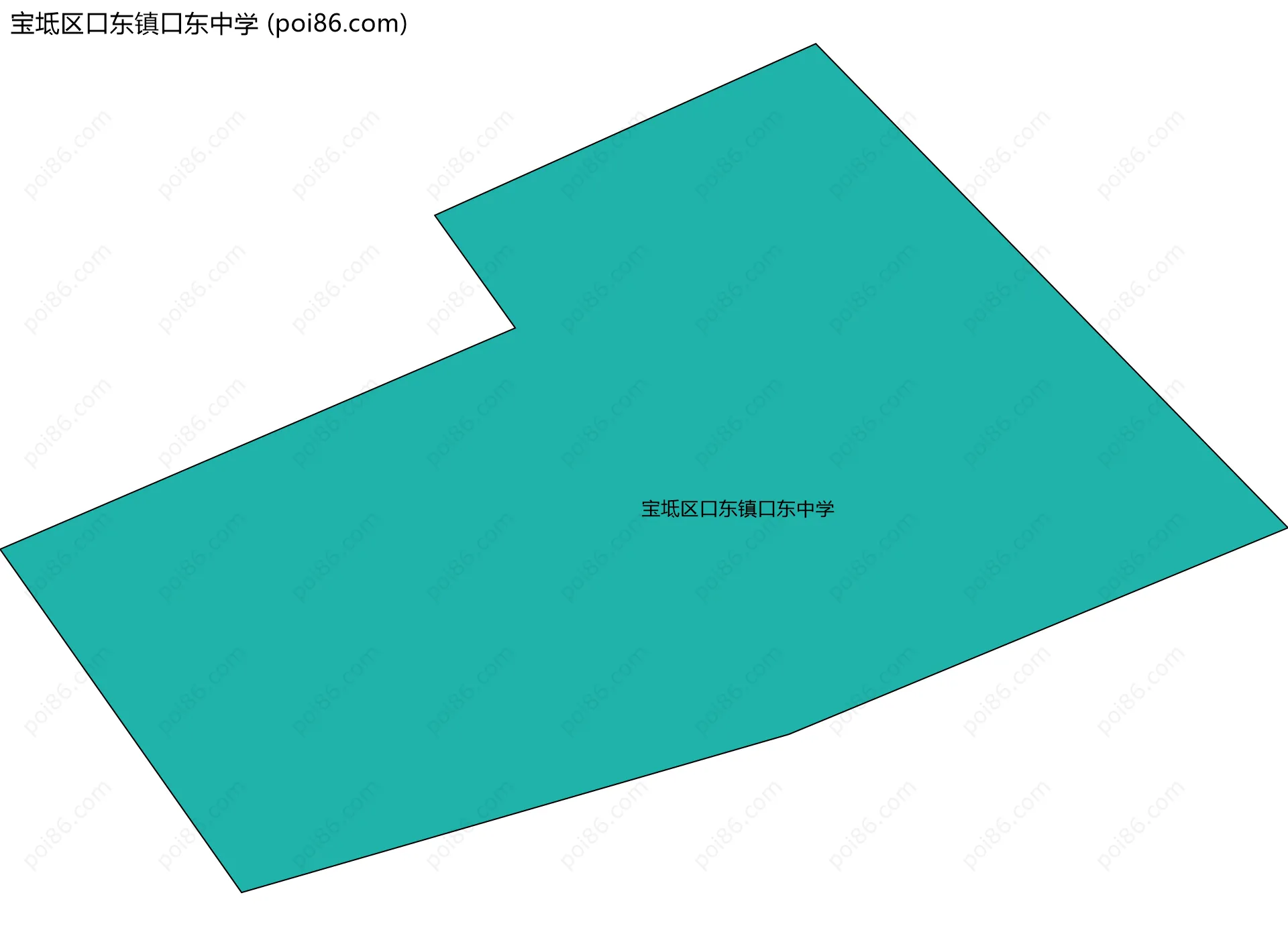 宝坻区口东镇口东中学边界地图