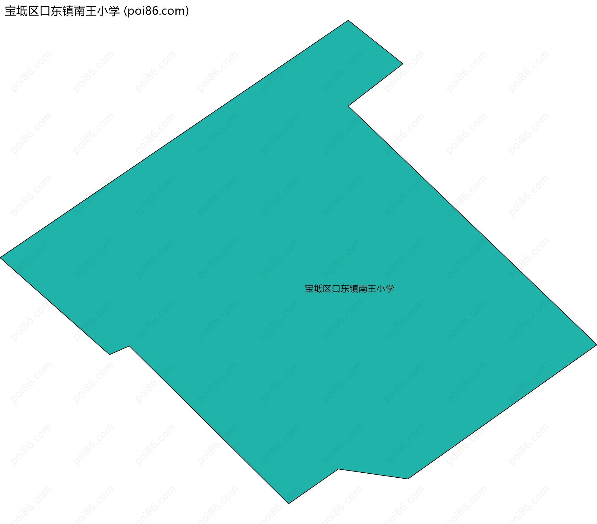 宝坻区口东镇南王小学边界地图