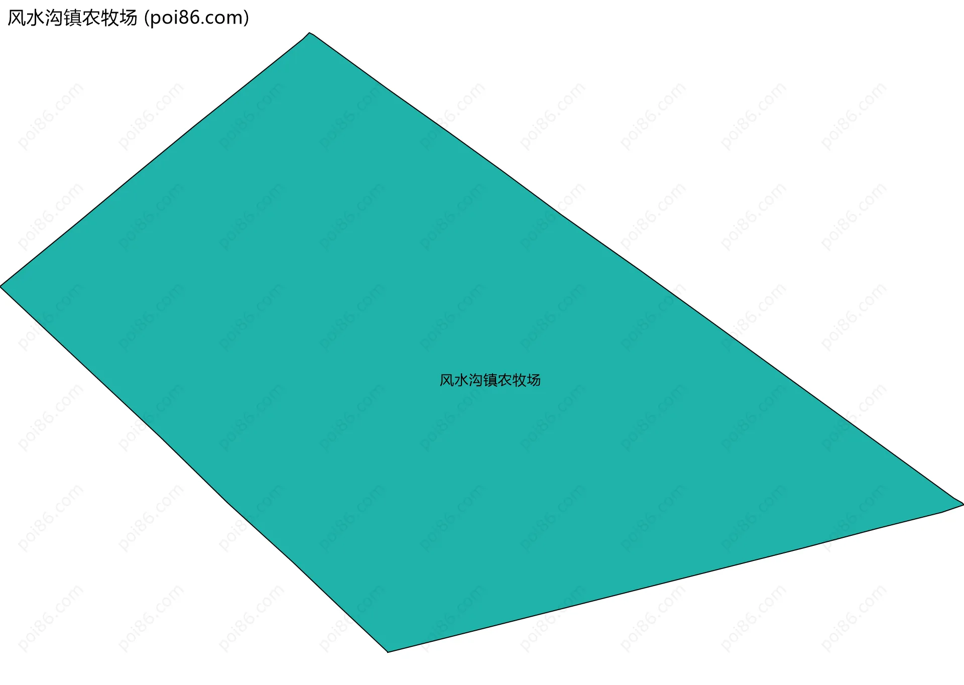 风水沟镇农牧场边界地图