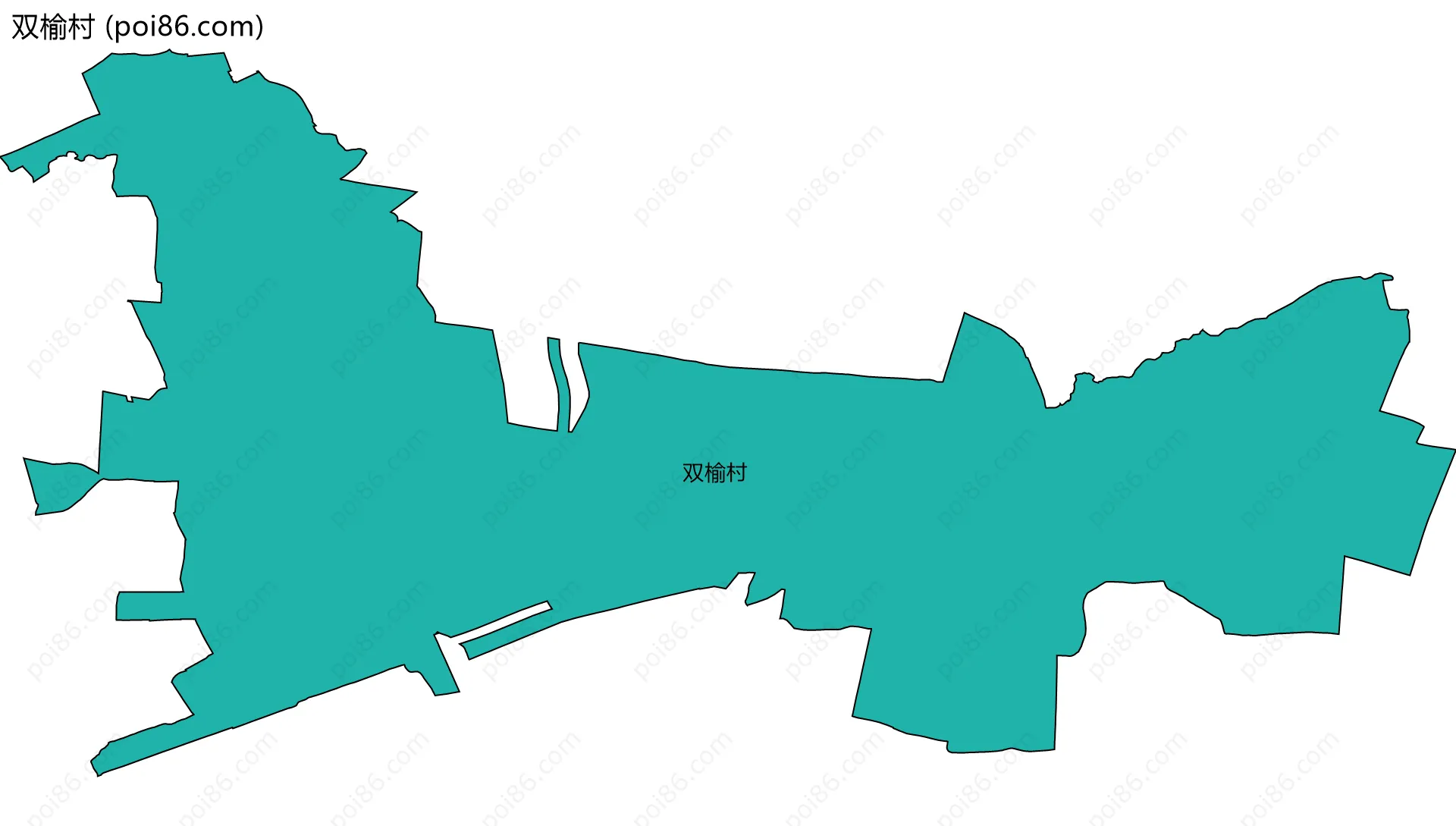 双榆村边界地图