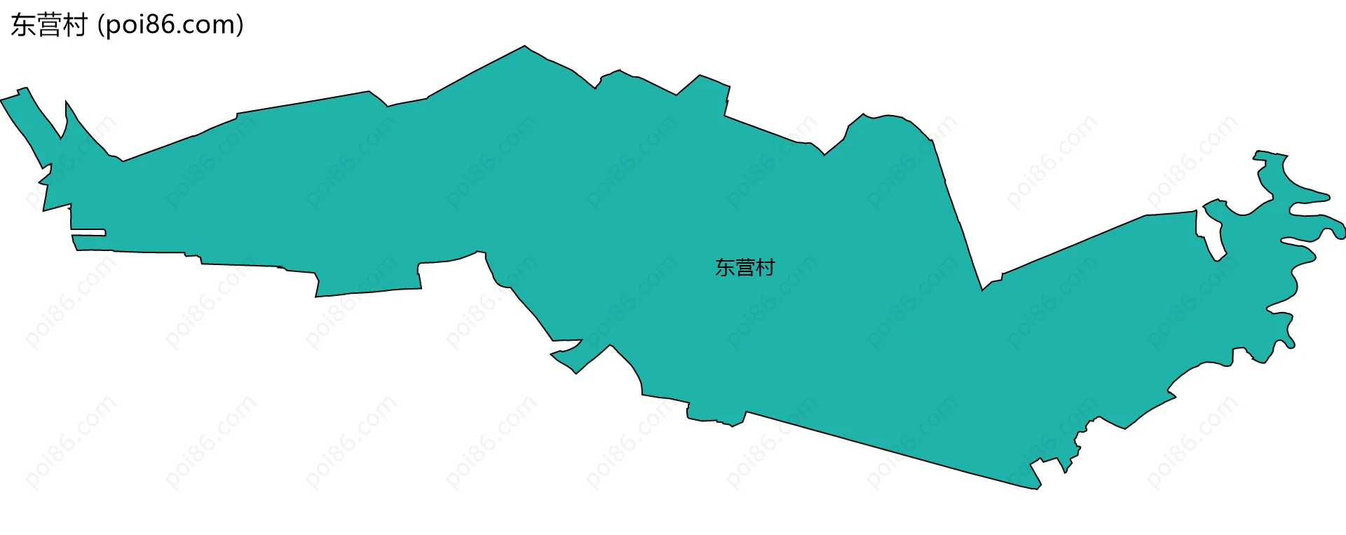 东营村边界地图