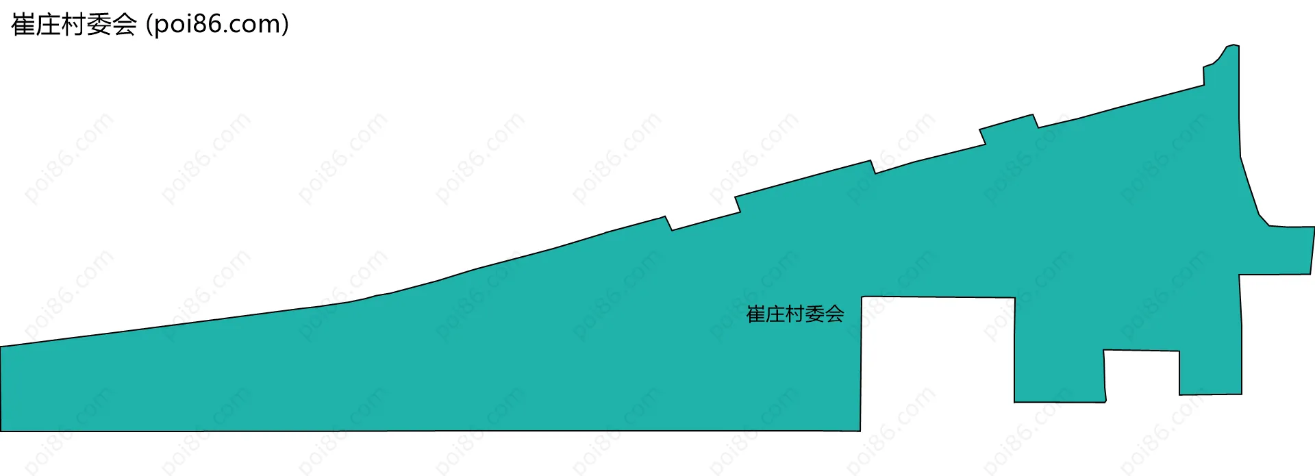 崔庄村委会边界地图