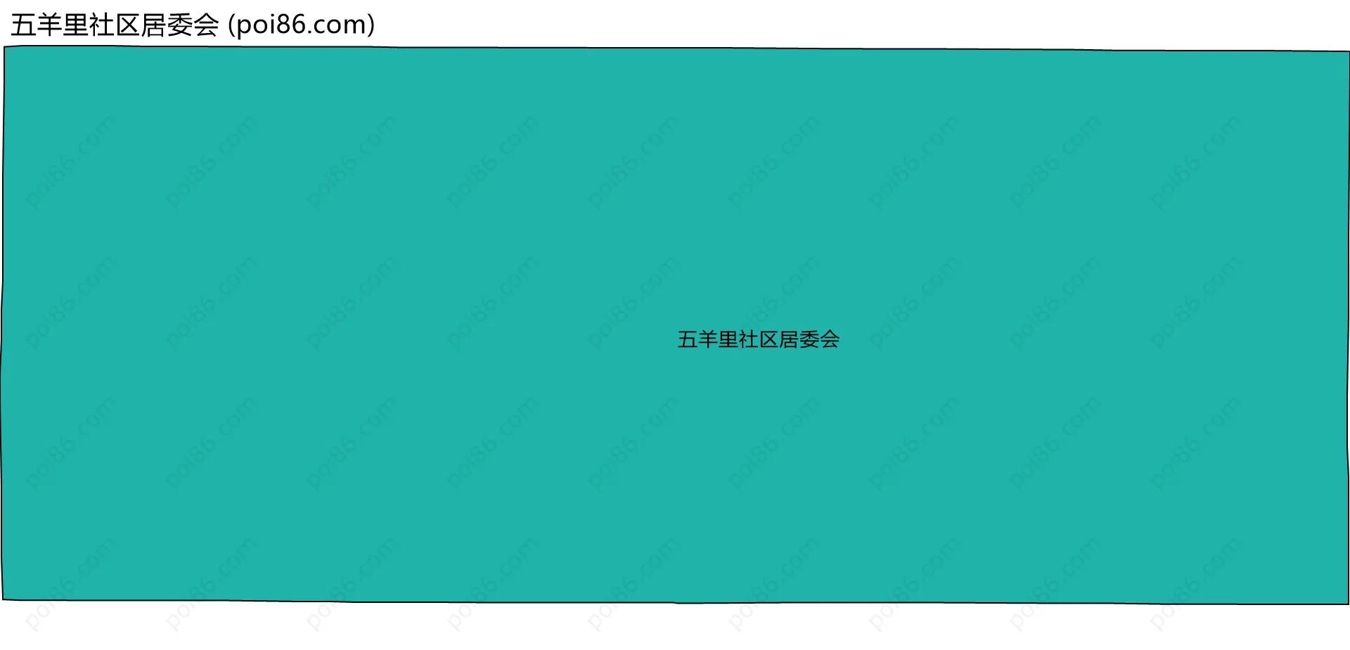 五羊里社区居委会边界地图