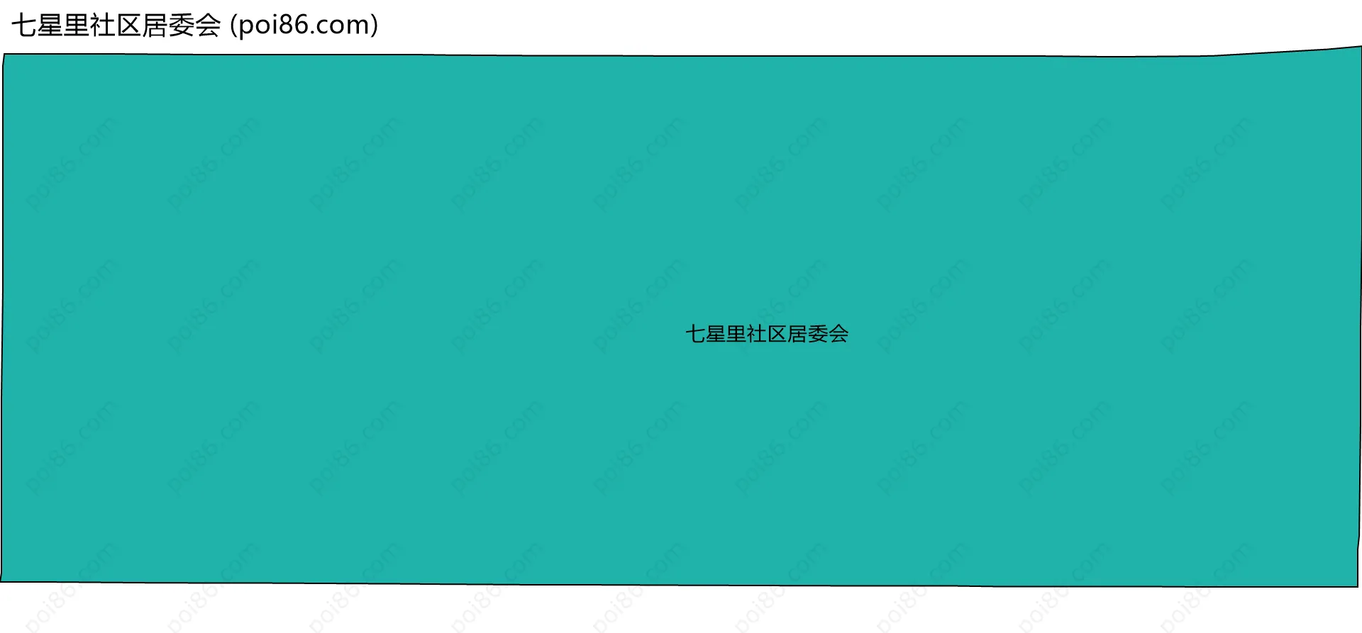 七星里社区居委会边界地图