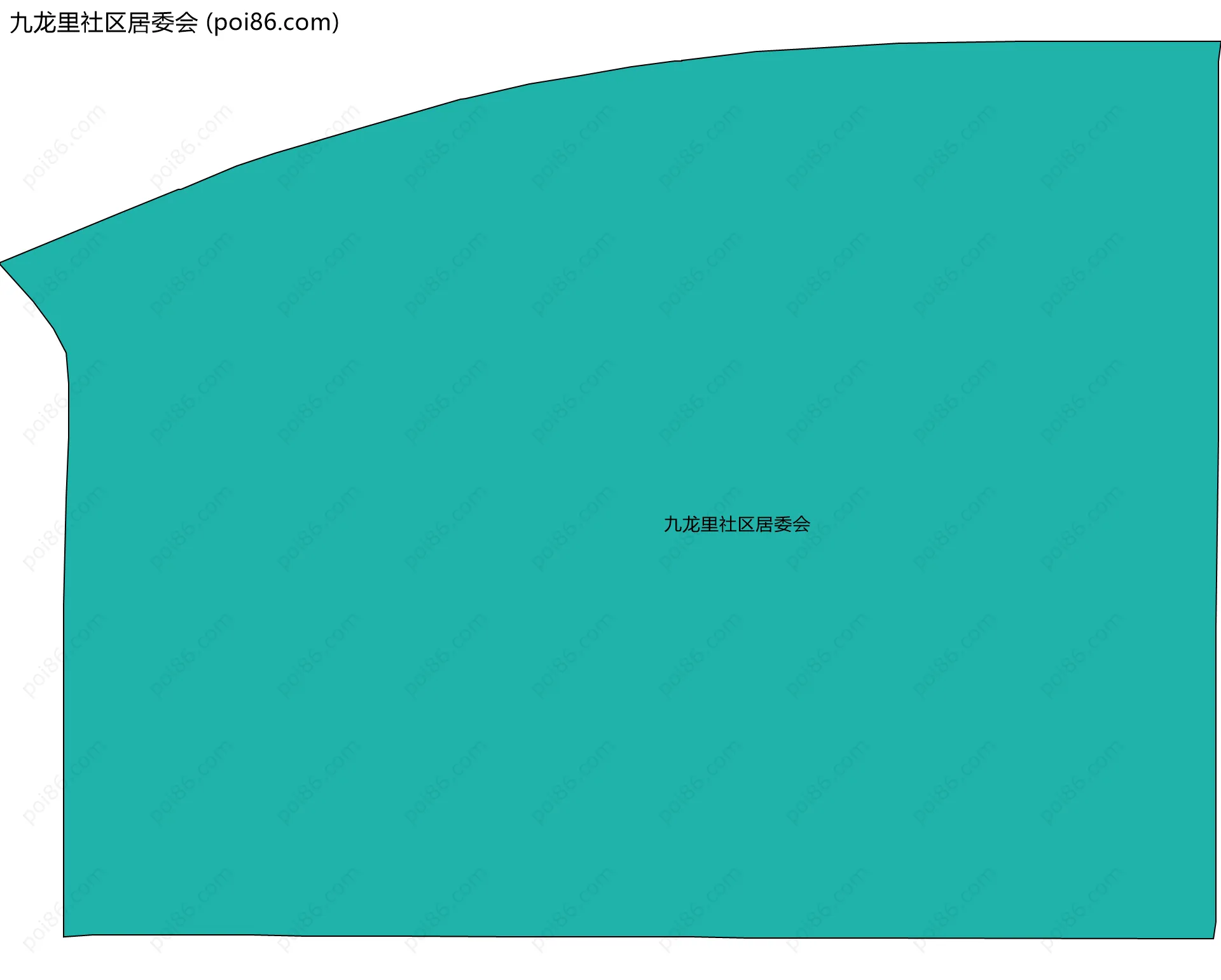 九龙里社区居委会边界地图