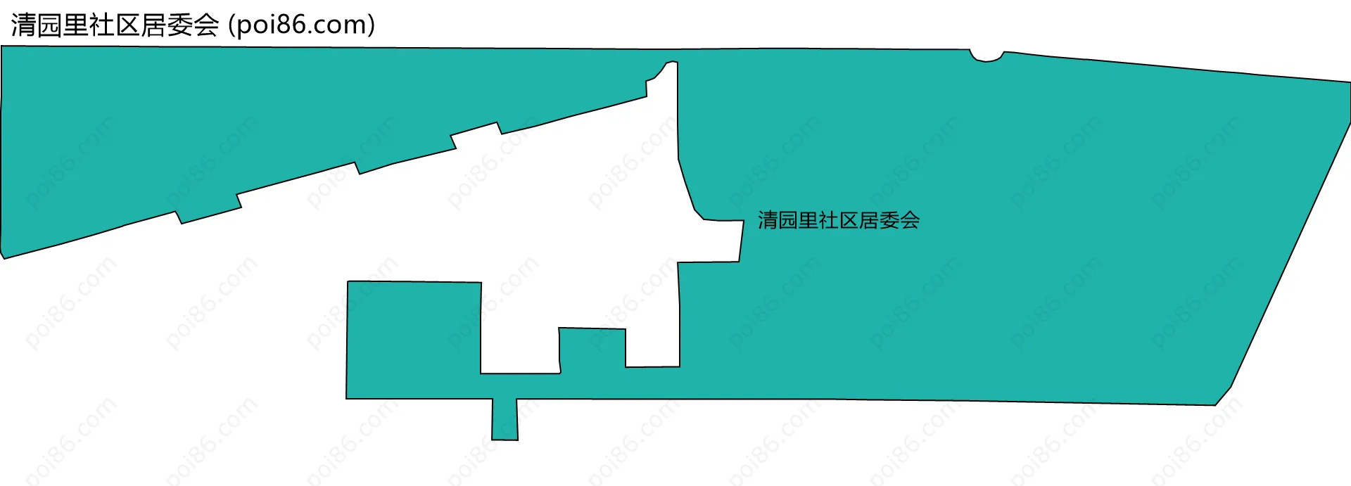 清园里社区居委会边界地图