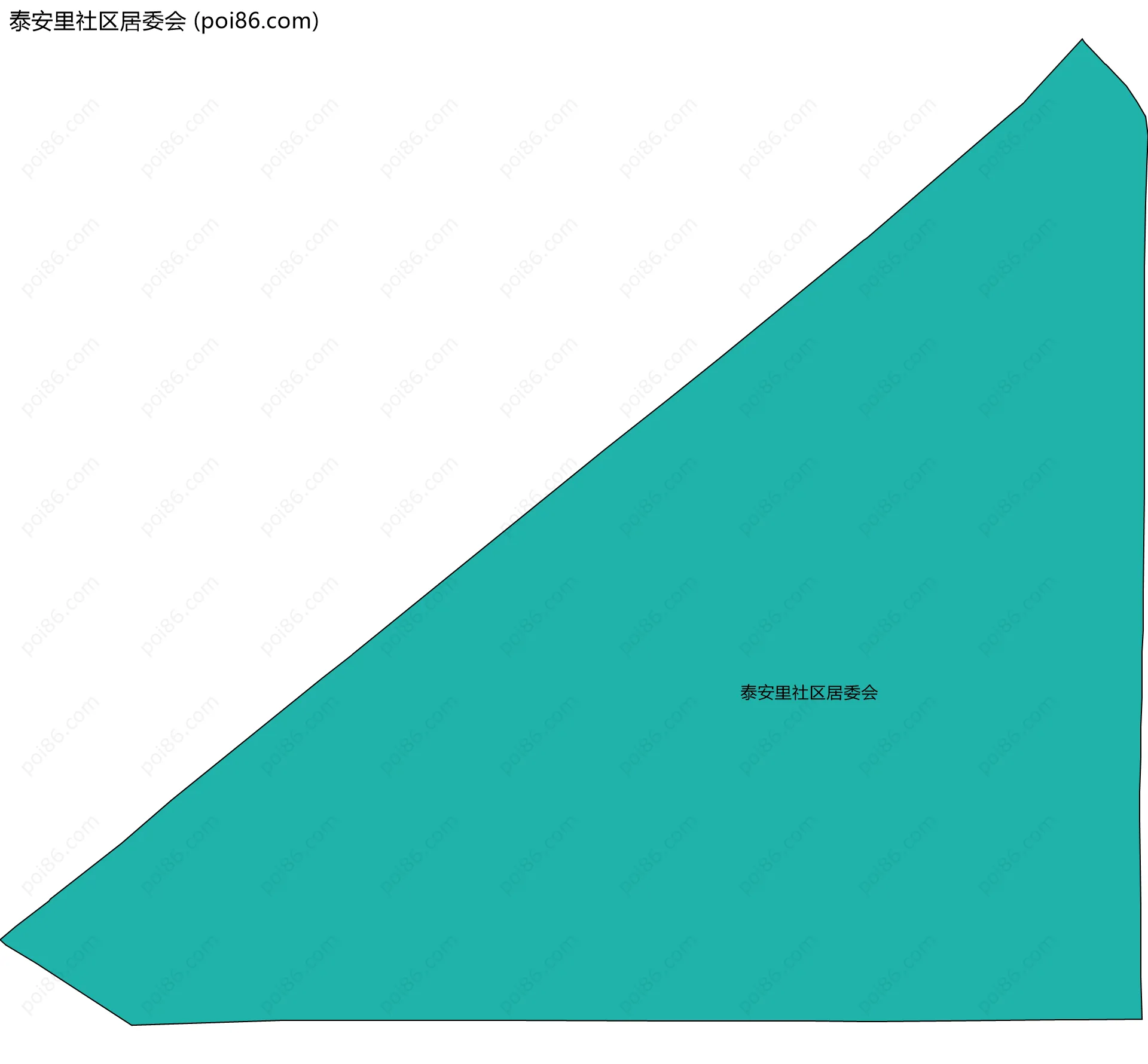 泰安里社区居委会边界地图