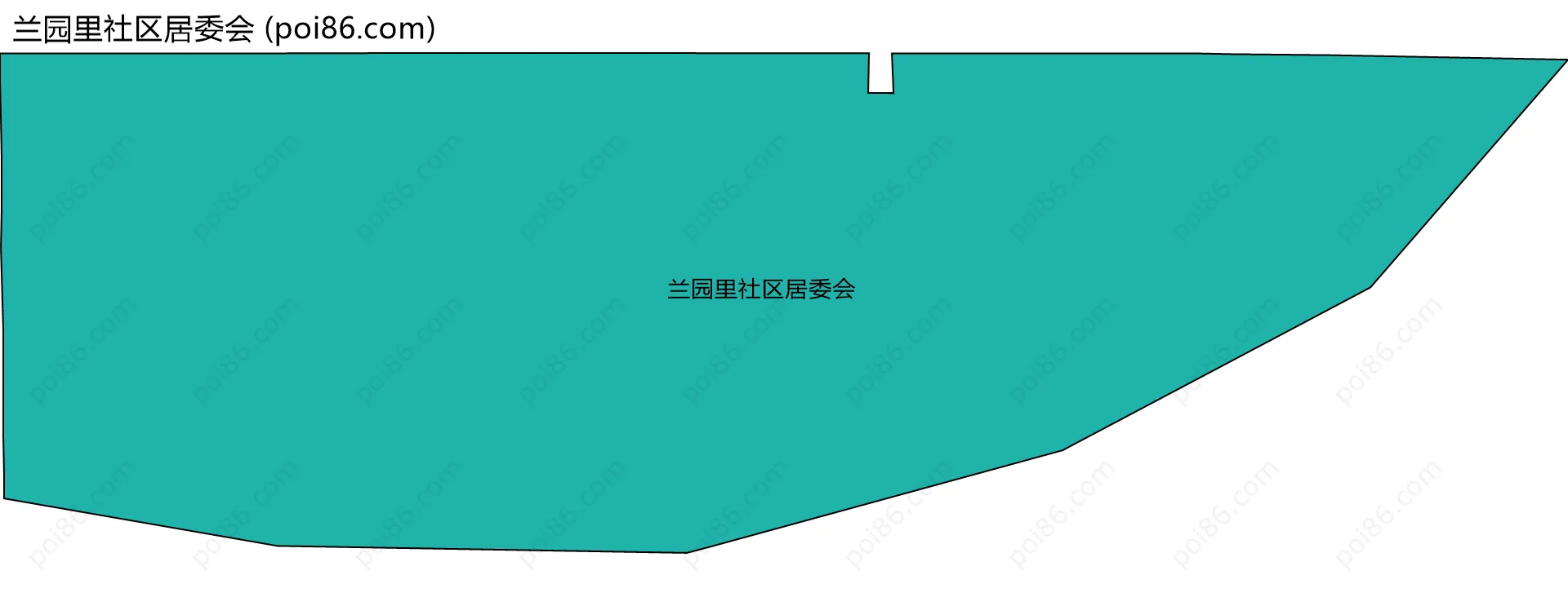 兰园里社区居委会边界地图