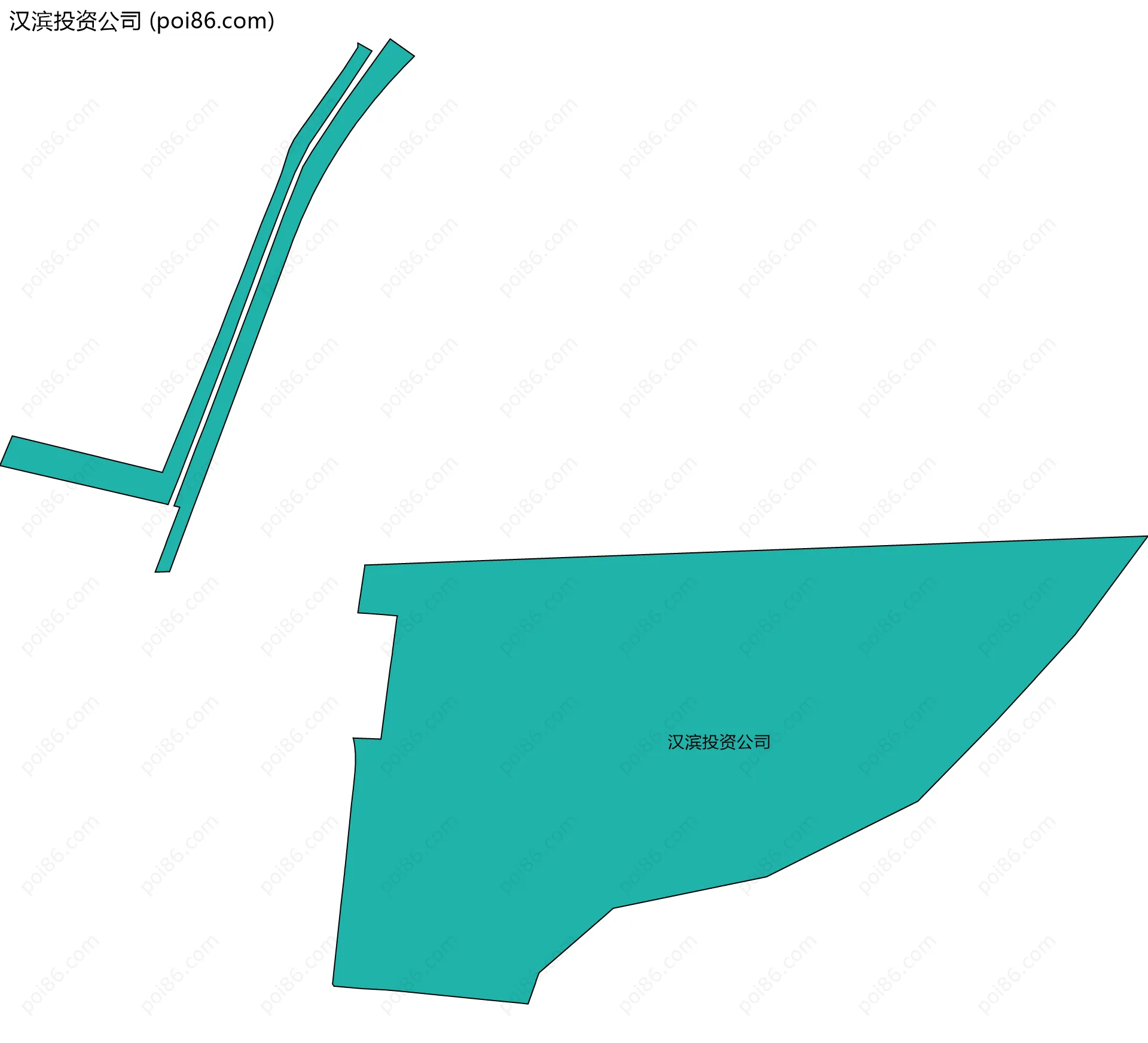 汉滨投资公司边界地图