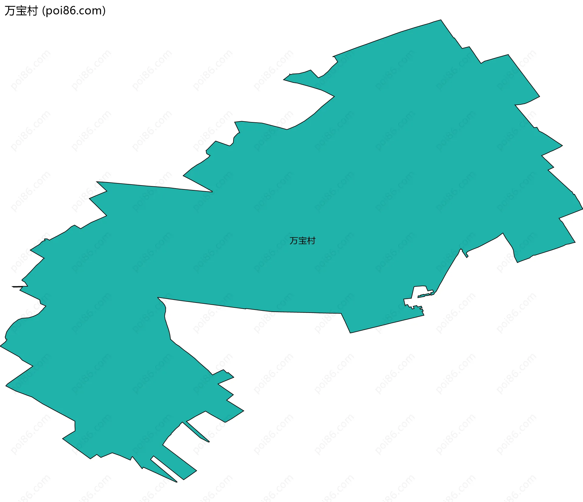 万宝村边界地图