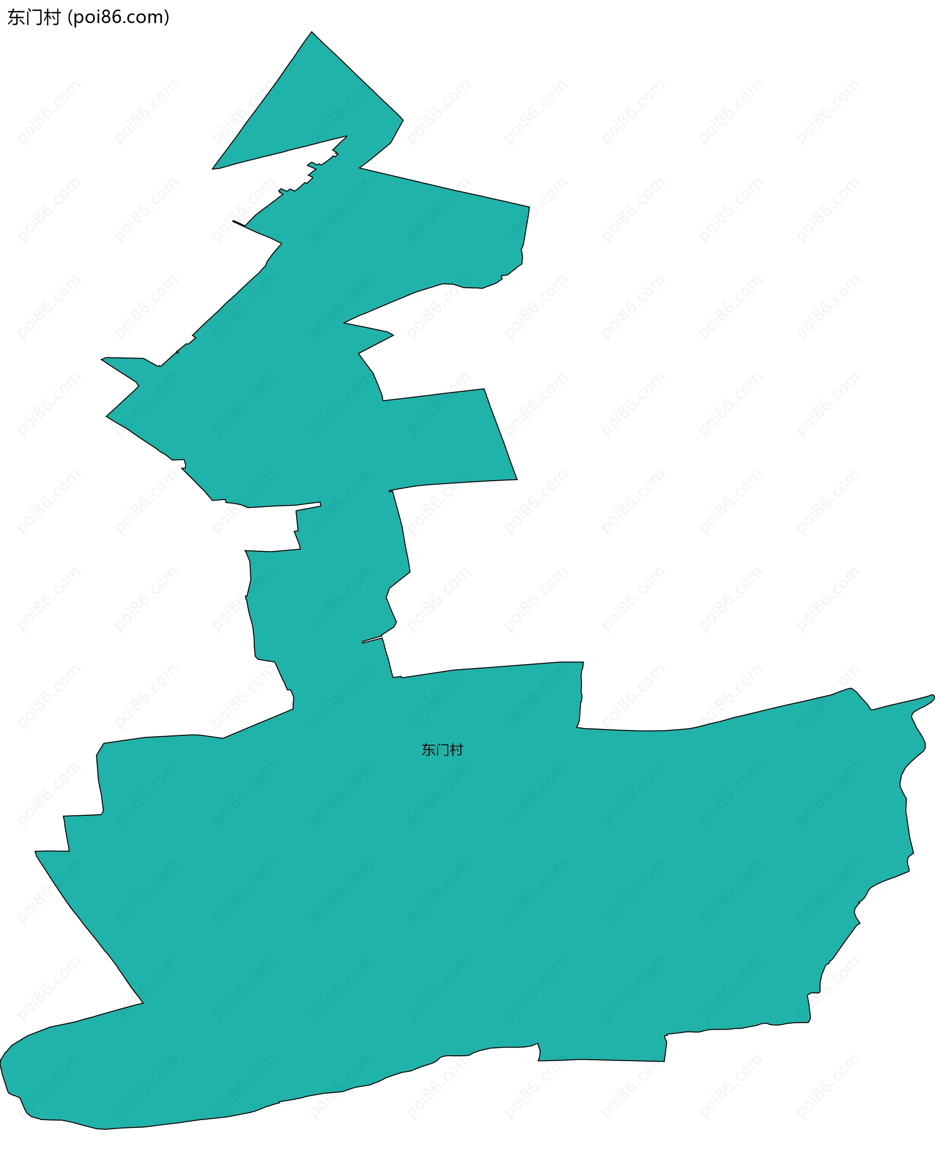 东门村边界地图