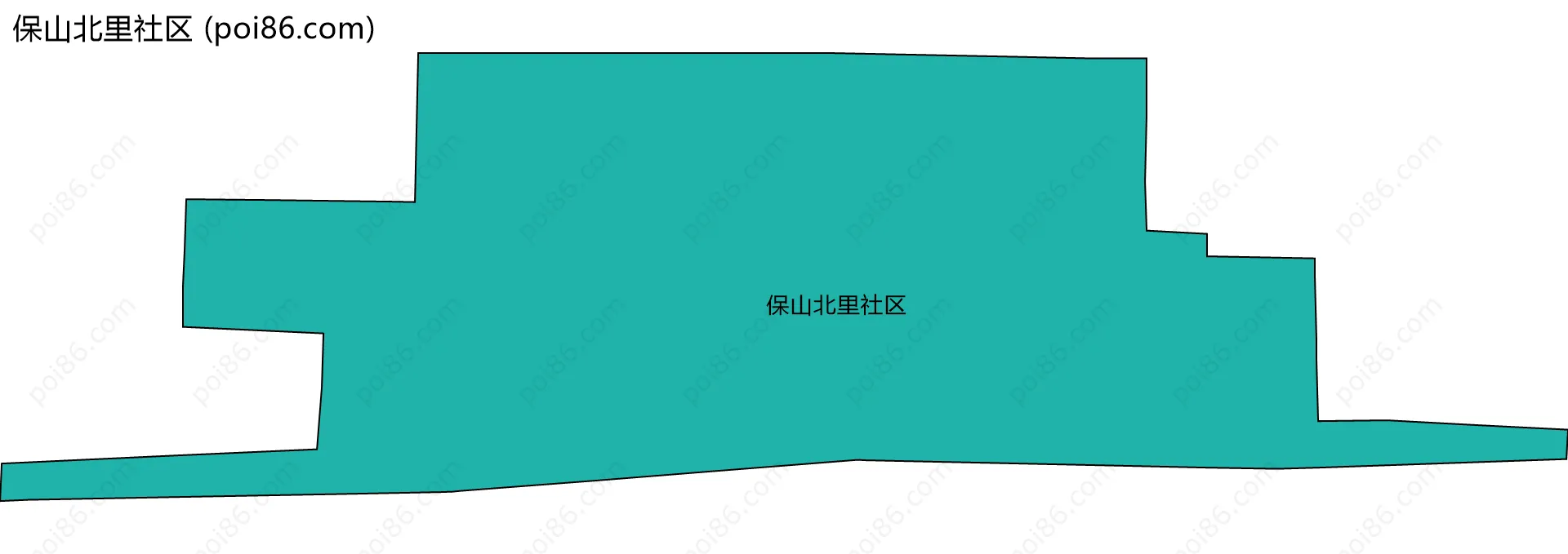 保山北里社区边界地图