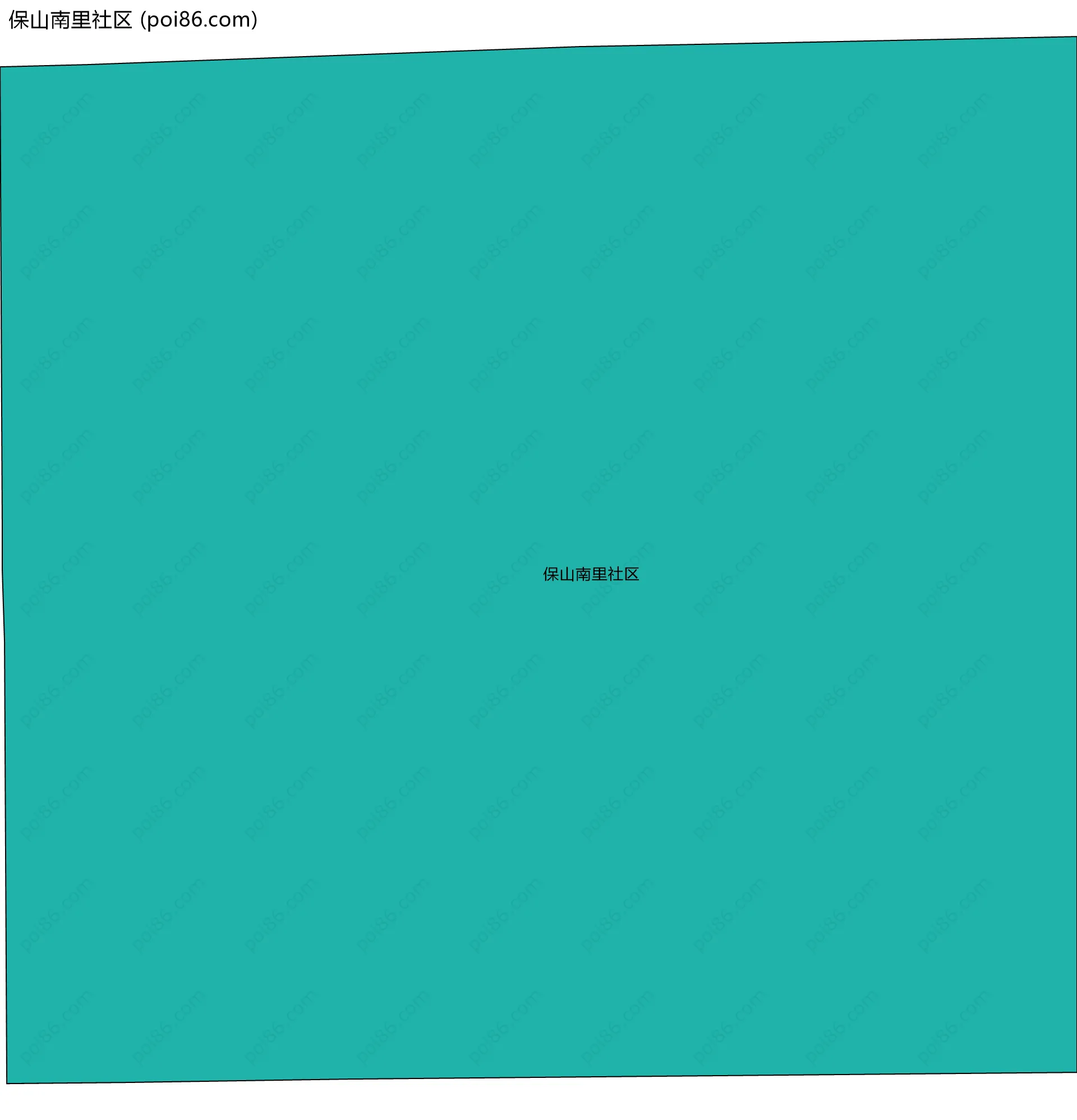 保山南里社区边界地图