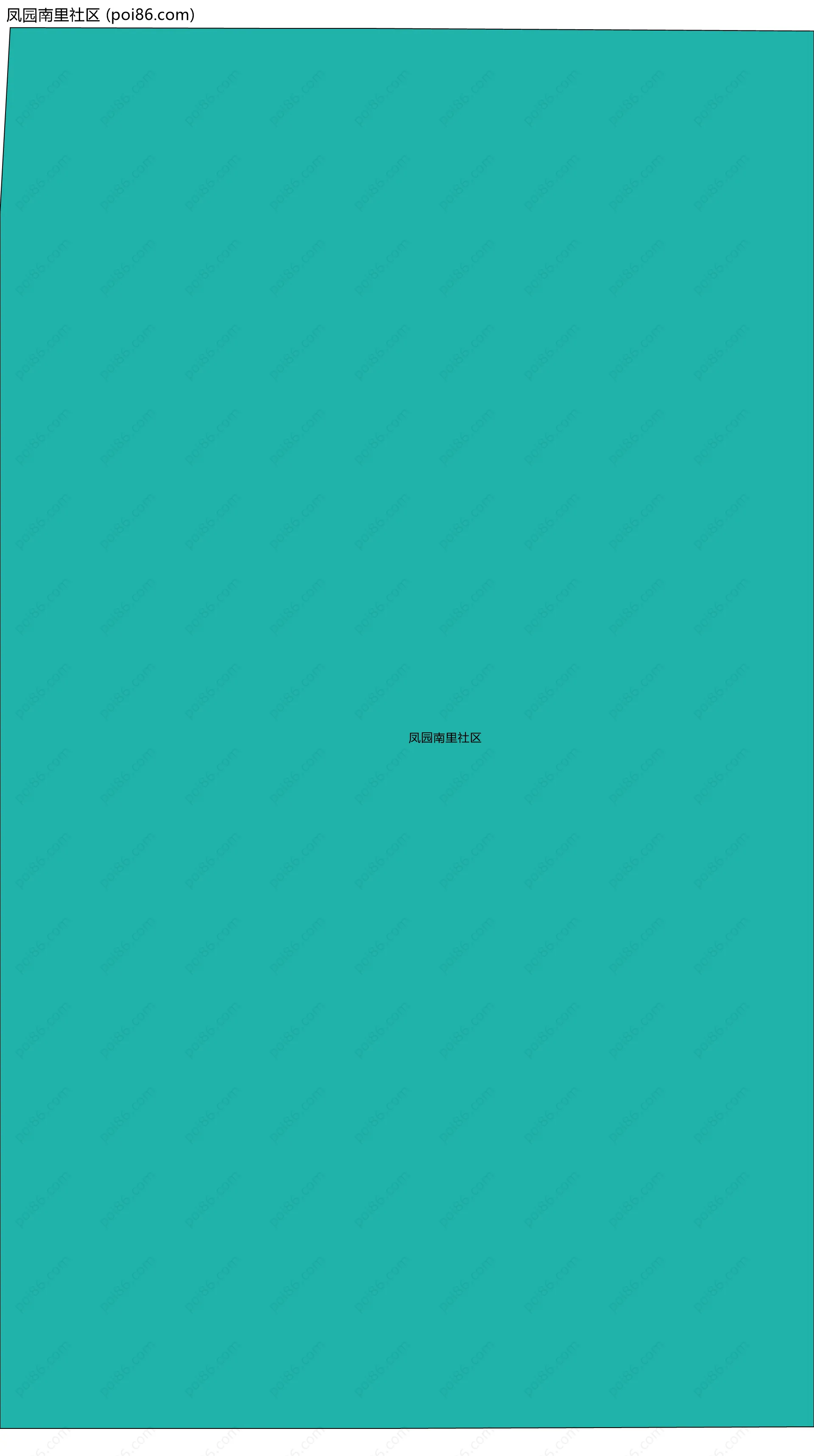 凤园南里社区边界地图