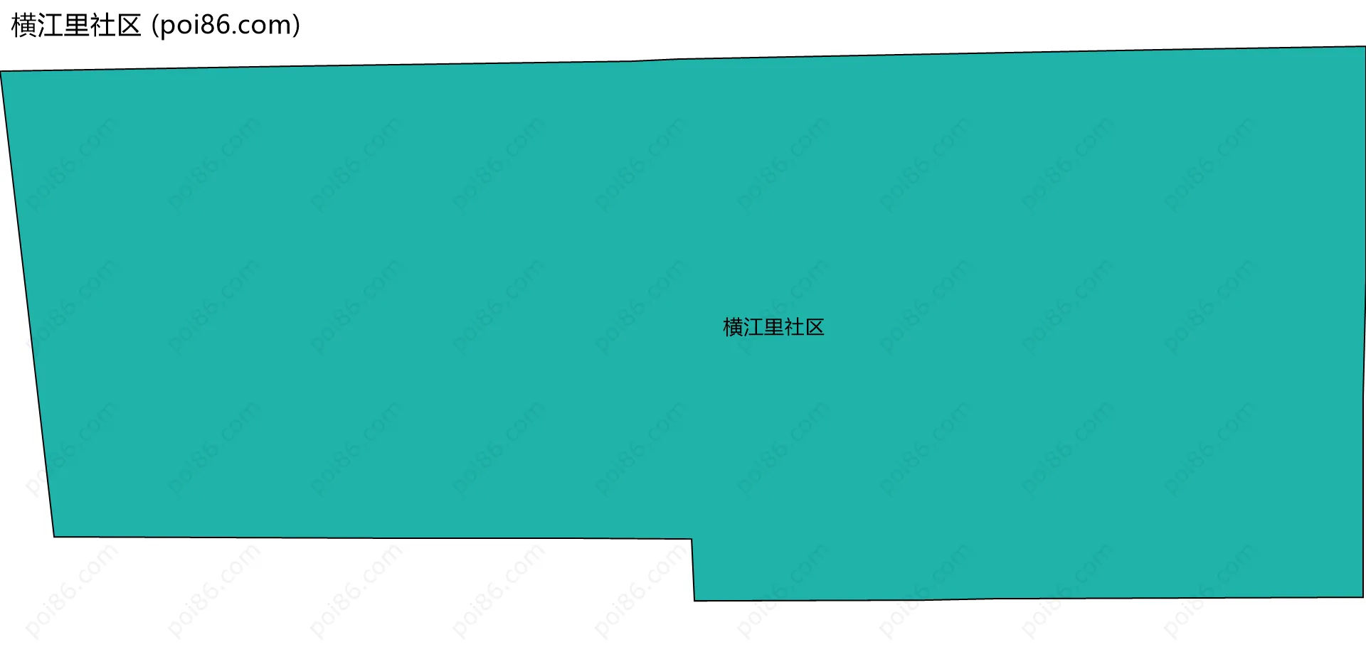 横江里社区边界地图