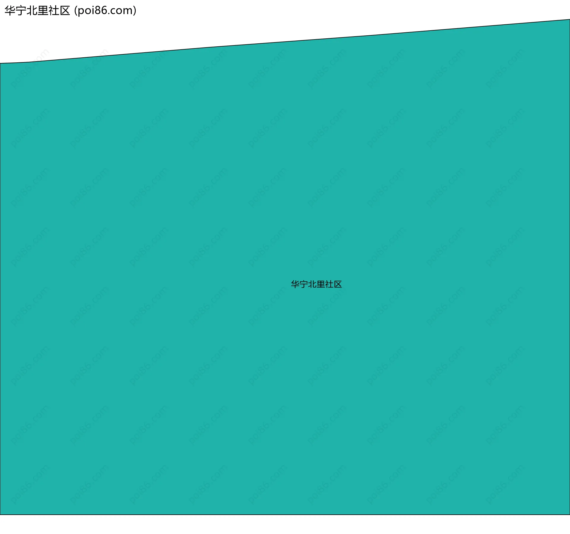 华宁北里社区边界地图