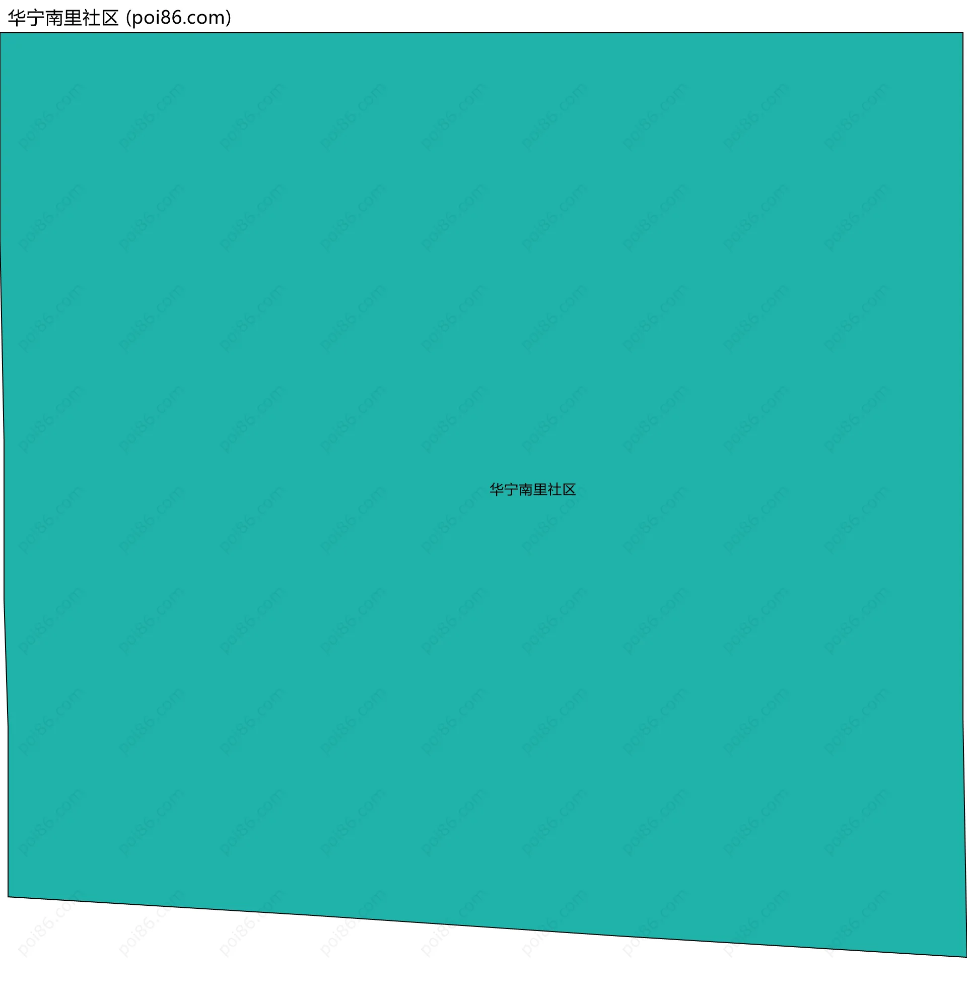 华宁南里社区边界地图