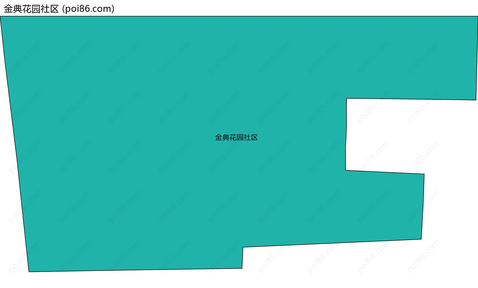 金典花园社区边界地图