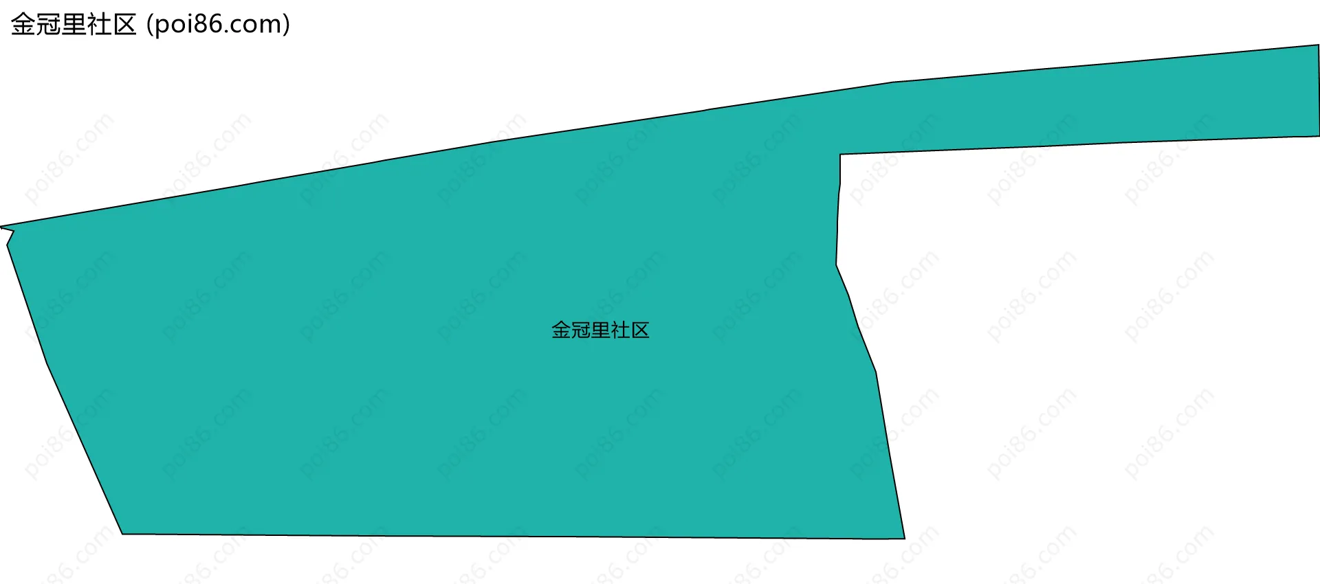 金冠里社区边界地图