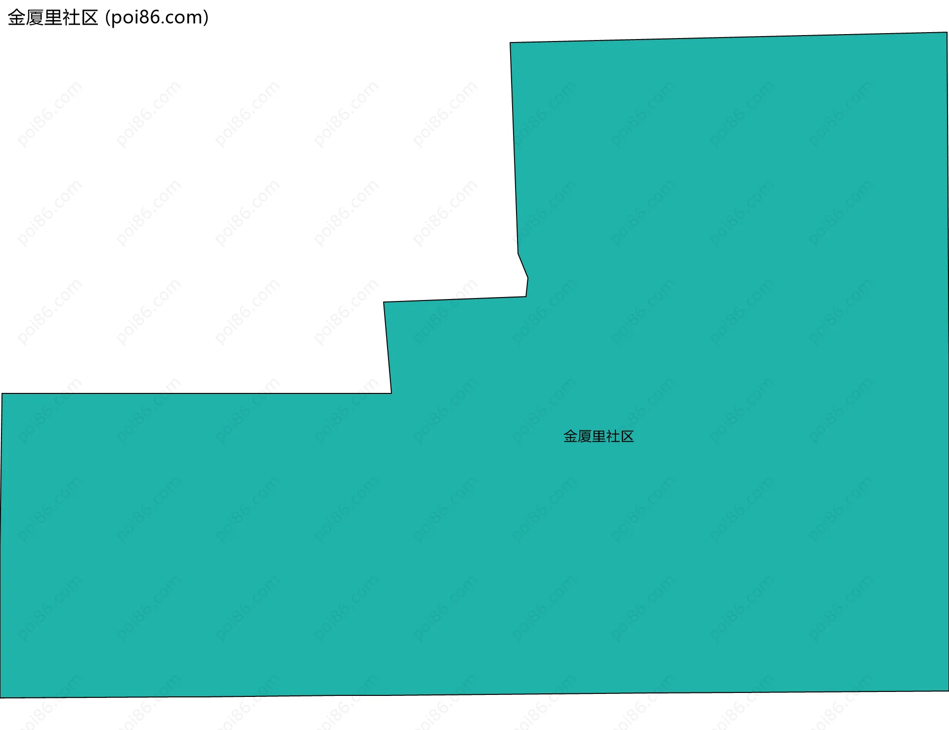 金厦里社区边界地图