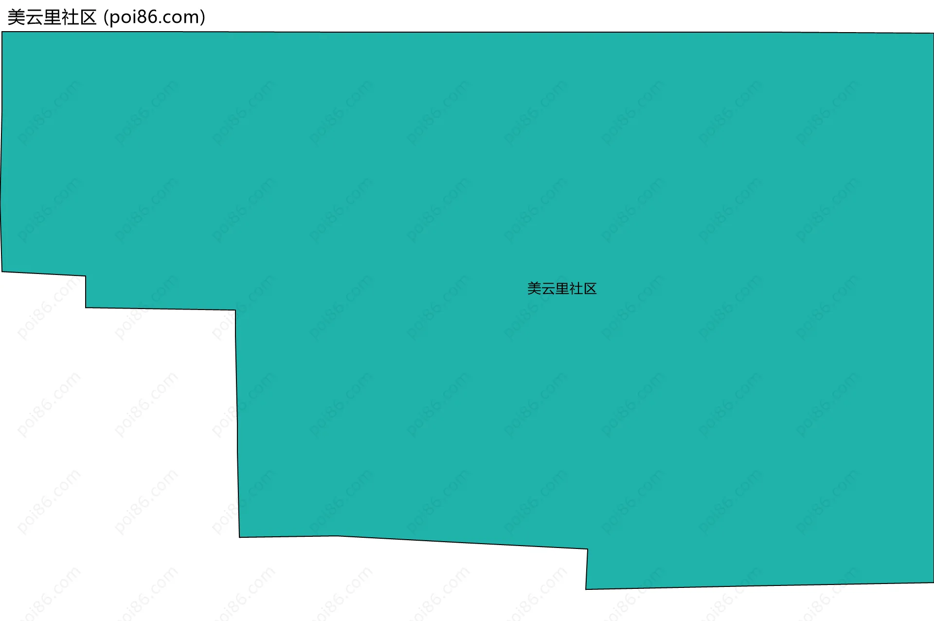 美云里社区边界地图