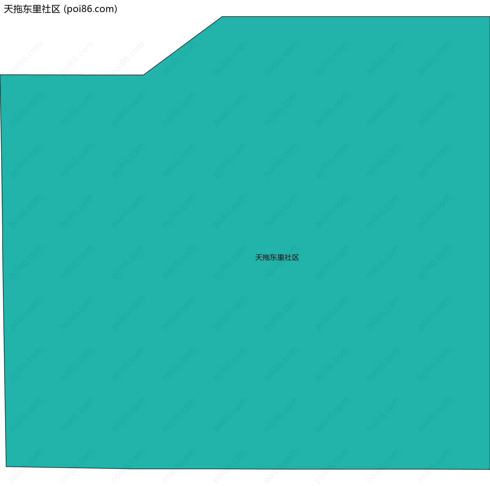 天拖东里社区边界地图